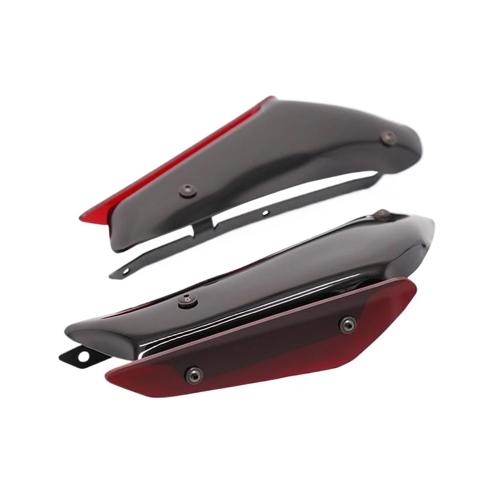 Motorrad Winglet Für S1000RR 2010-2018 HP4 Motorrad Zubehör Verkleidung Panel Abdeckung Fall Spoiler Motorrad Wind Flügel(Carbon Pattern red) von ETIGBG