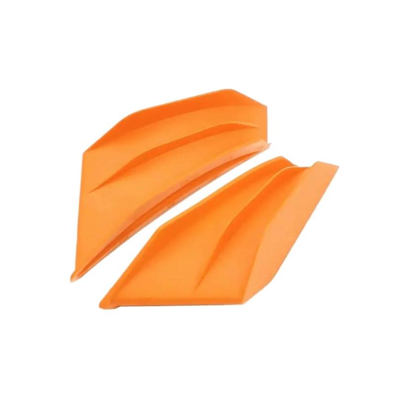 Motorrad Winglet Für Suzuki Für Yamaha SMAX155 2PCS Motorrad Spoiler Flügel Winglet Aerodynamische Seite Flügel Fin Spoiler(Orange) von ETIGBG