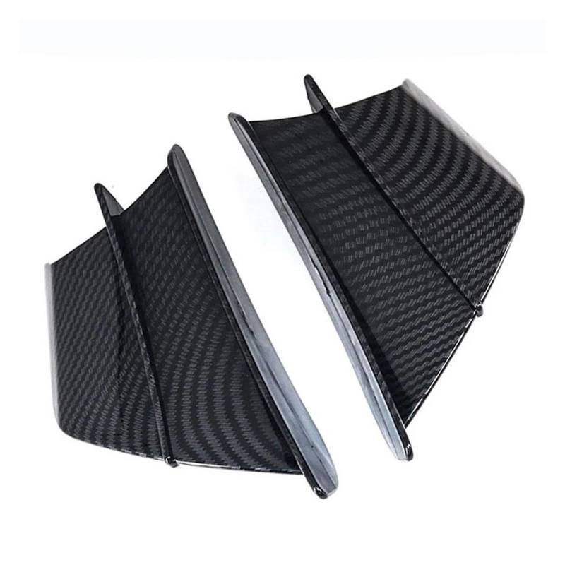 Motorrad Winglet Für Suzuki GS500 GSXR600 GSXR750 GSXR1000 SV650 SV650S SV1000S Motorrad Front Verkleidung Winglet Aerodynamische Seite Flügel Spoiler Kit(Carbon Fibre) von ETIGBG