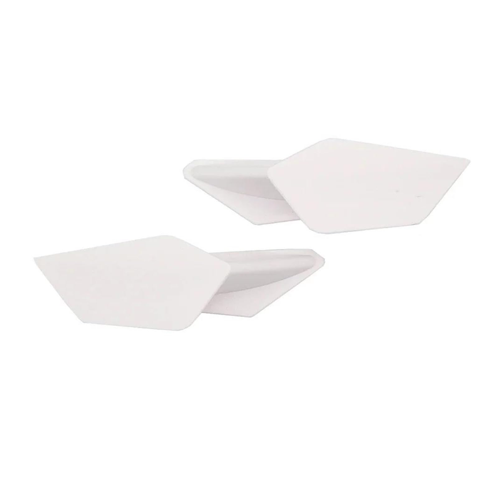 Motorrad Winglet Für Yamaha Für Suzuki 1 Paar Motorrad Aerodynamische Winglets Spoiler Flügel Kit Klebstoff Zubehör(White) von ETIGBG