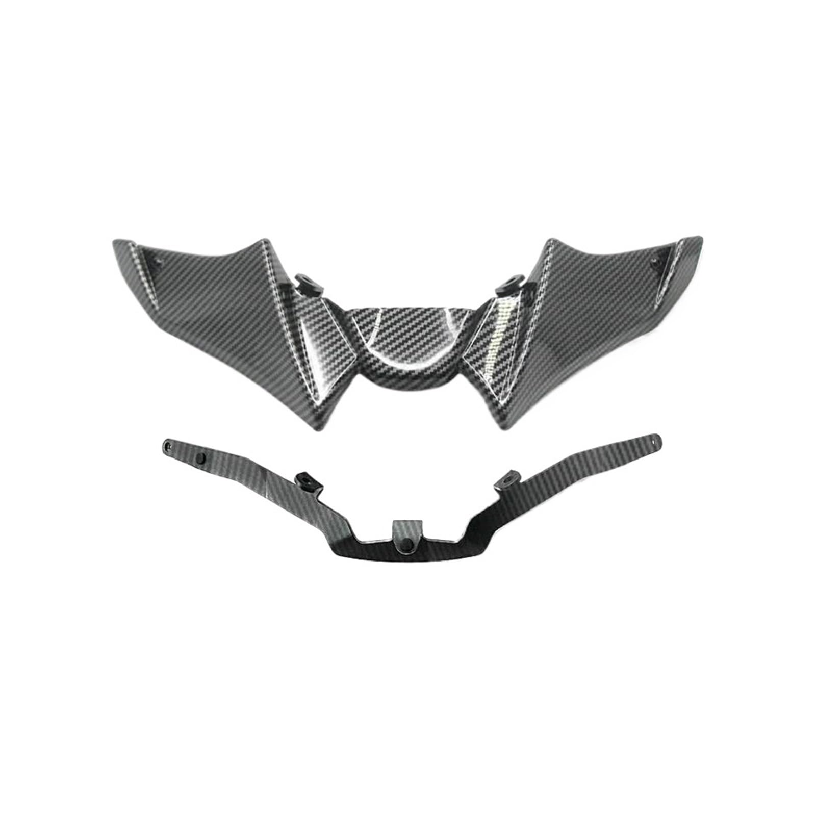 Motorrad Winglet Für Yamaha MT-09 FZ-09 MT09 FZ09 SP 21-23 Motorrad Vorderrad Kotflügel Schnabel Nase Kegel Verlängerung Extender Gugel Spoiler Abdeckung(Carbon Look) von ETIGBG