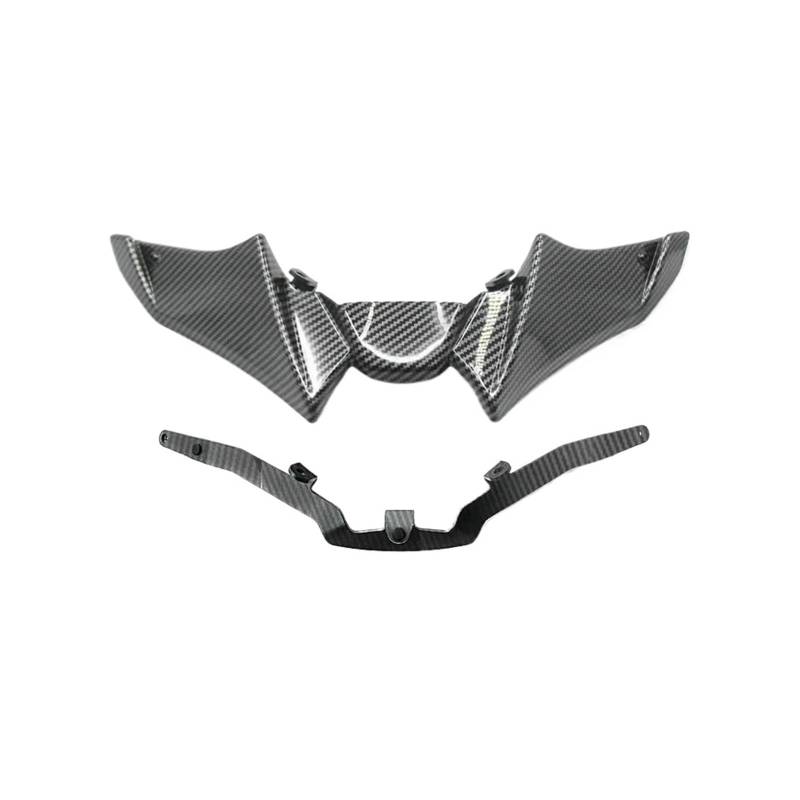 Motorrad Winglet Für Yamaha MT-09 FZ-09 MT09 FZ09 SP 21-23 Motorrad Vorderrad Kotflügel Schnabel Nase Kegel Verlängerung Extender Gugel Spoiler Abdeckung(Carbon Look) von ETIGBG