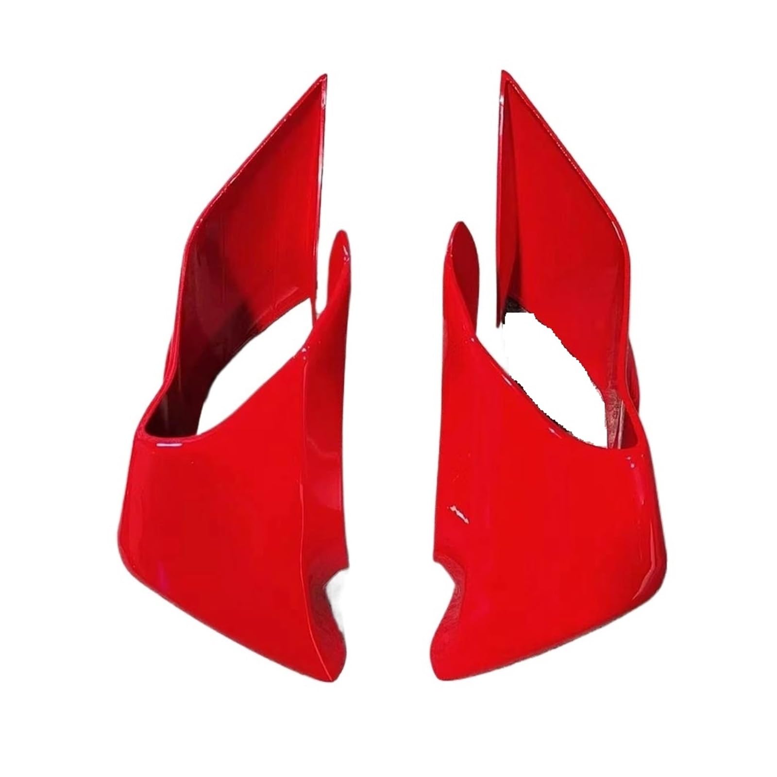 Motorrad Winglet Für Yamaha YZF R1 R1M 2020 2021 2022 2023 2024 Motorrad Zubehör Feste Flügel Verkleidung Kleine Flügel Spoiler Aerodynamische Flügel(Red) von ETIGBG