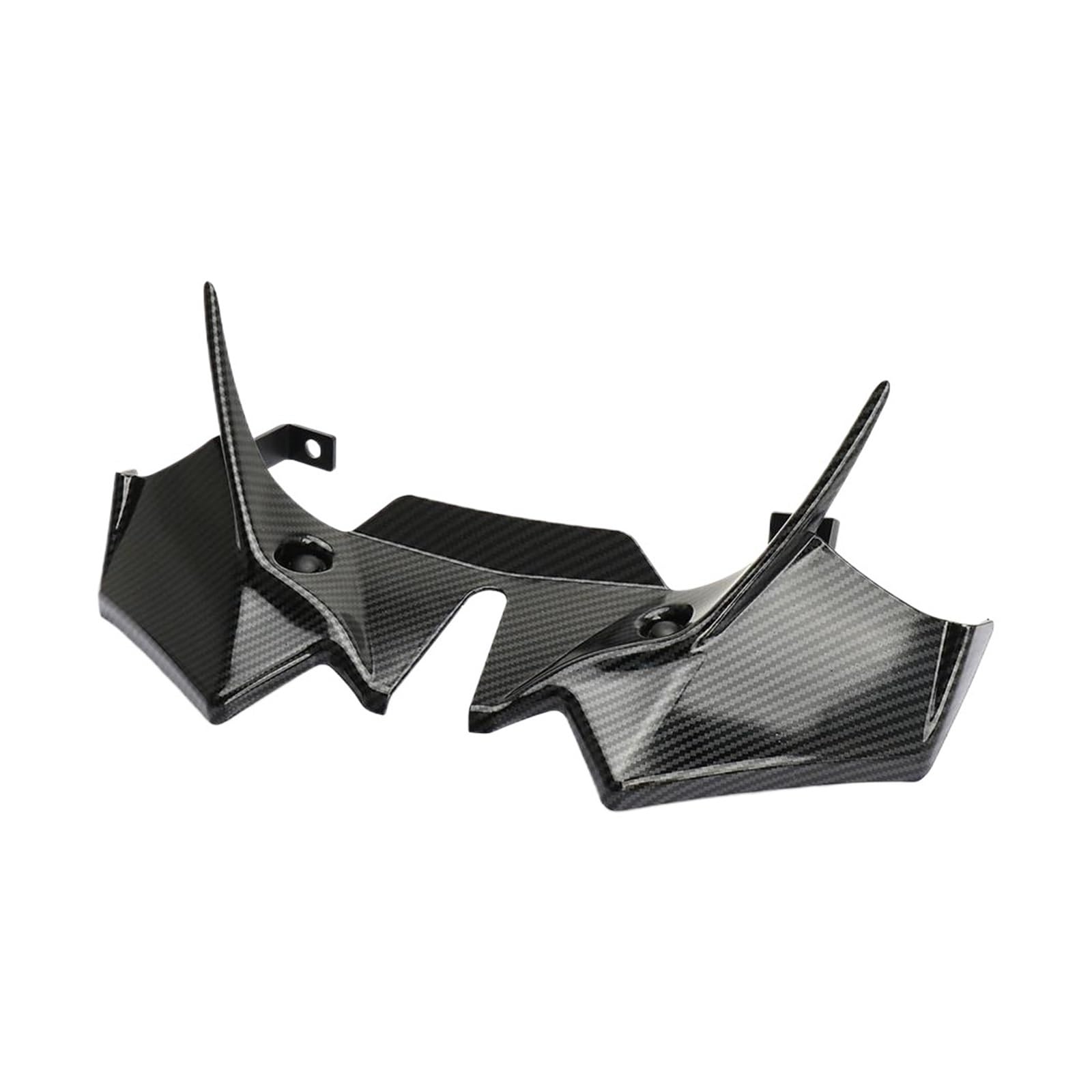 Motorrad Winglet Für Z650 2021-2024 ABS Unten Winglet Aerodynamische Flügel Kit Spoiler Windabweiser Front Verkleidung Motorrad Zubehör(Kohlefaser) von ETIGBG