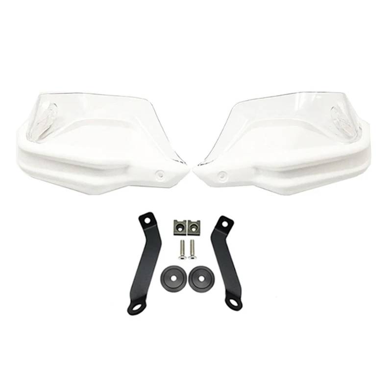 Motorradhandschützer Wind Für NX500 NX 500 NX400 NX 400 2023 2024 Motorrad ABS Handprotektoren Schild Wachen Windschutzscheibe Hand Wind Schutz(White Clear Set) von ETIGBG