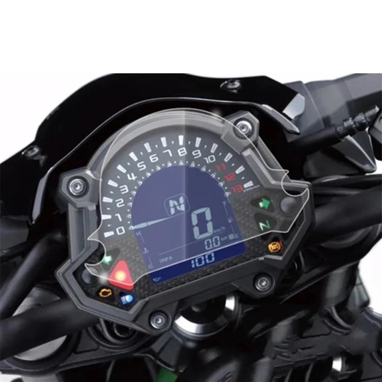 Tachoschutzfolie Für Z400 2019-2020 Z650 2017-2019 Für Z900 Motorrad Dashboard Screen Protector Instrument Cluster Kratzschutz Film(X5) von ETIGBG