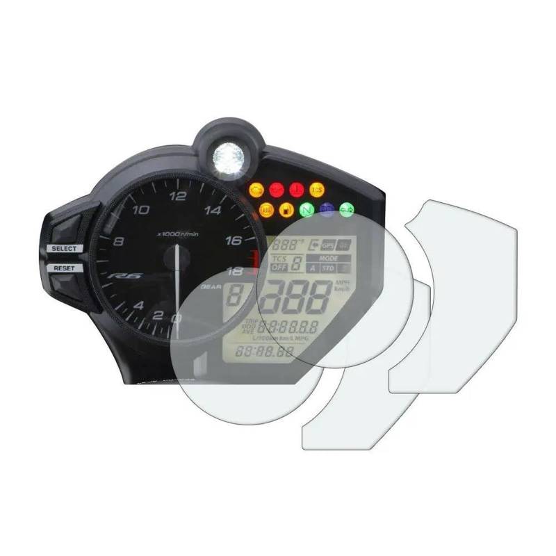 Tachoschutzfolie for YZF-R6 for YZF600 R6 2017-2021 Motorcycle Speedometer Odometer Instruments Protective Film(1 PCS) von ETIGBG