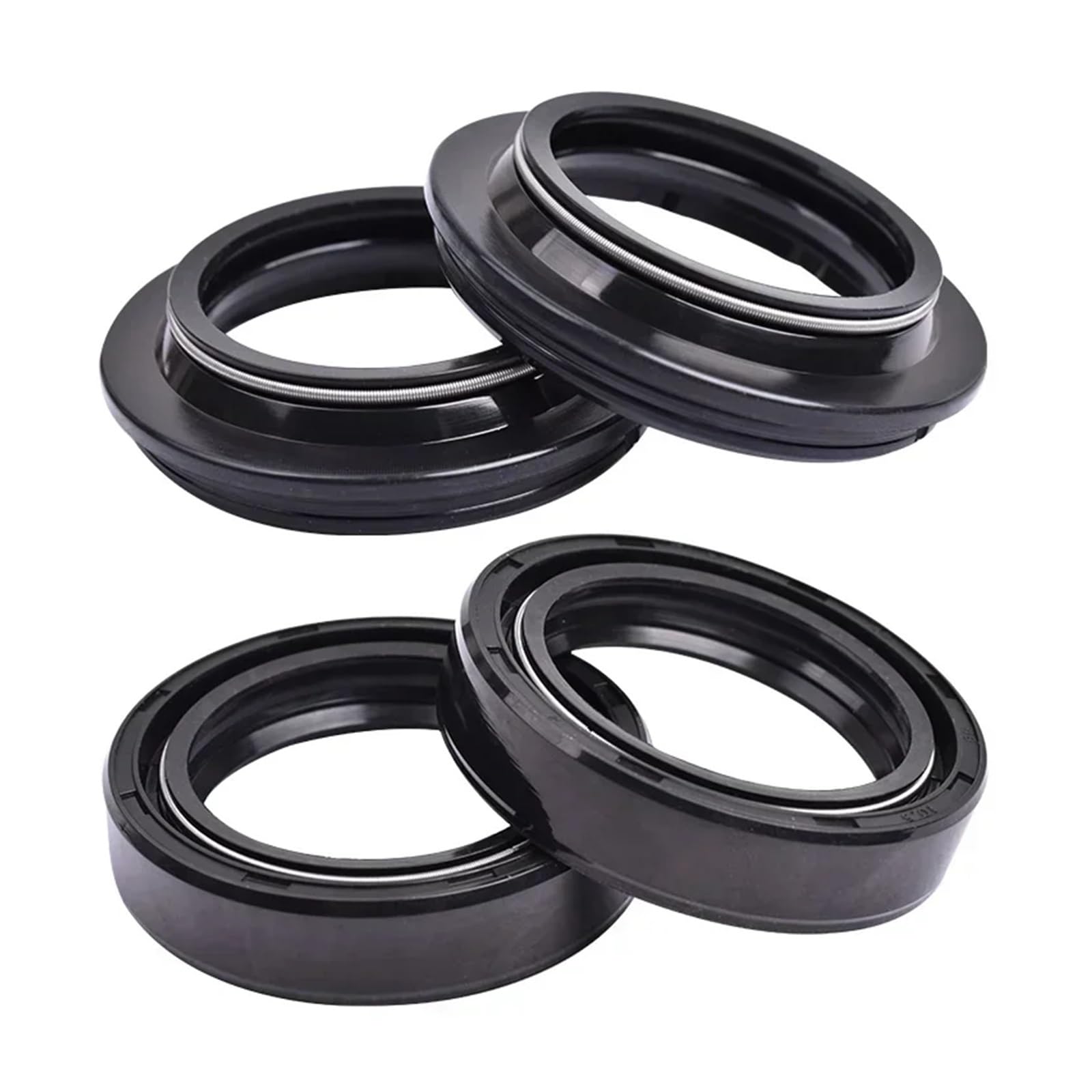 35x48x10,5 Motorrad Gabel Dämpfer Öl Dichtung 35 48 Staub Abdeckung Lip Frühling for DR125 DR 125 DR125SE DR125S(2pcs Seal 2pc Cover) von ETLIN