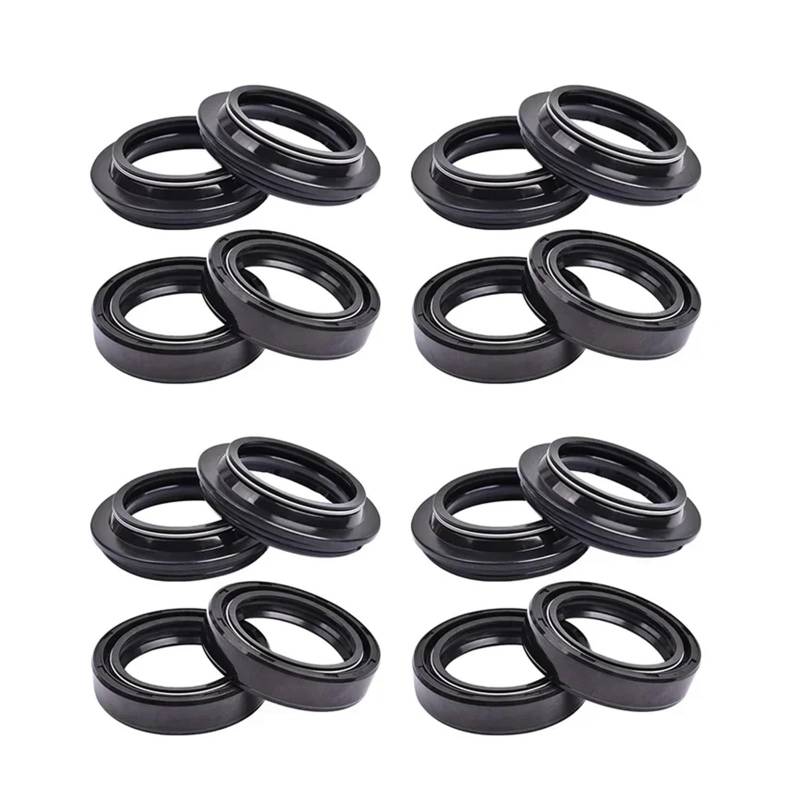 35x48x10,5 Motorrad Gabel Dämpfer Öl Dichtung 35 48 Staub Abdeckung Lip Frühling for DR125 DR 125 DR125SE DR125S(8pcs Seal 8pc Cover) von ETLIN