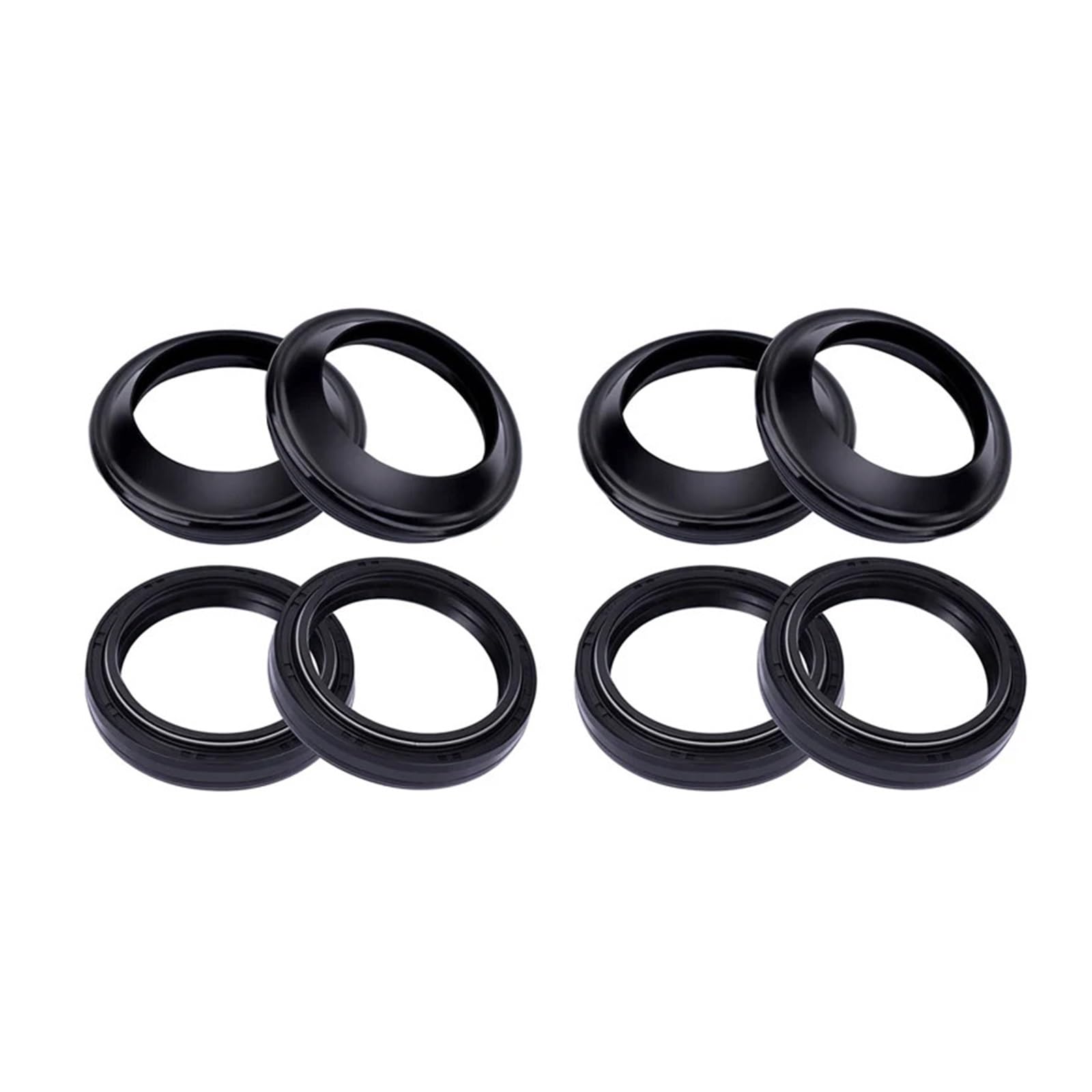 41x53x8 Motorrad Gabel Dämpfer Öl Dichtung 41 53 Staub Abdeckung Lip for ZX-7R ZX7R ZX750L AUF DEN Kopf ZX 7R 750 ZX750 K1-K2 ZX750M(4pc Seal 4pc Cover) von ETLIN