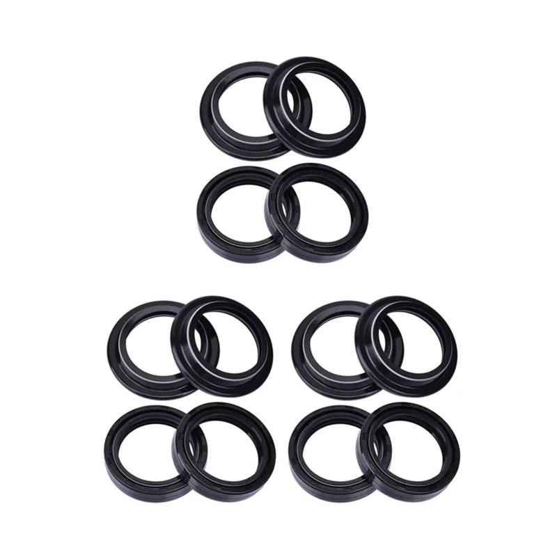 41x54x11 Motorrad Gabel Dämpfer Öl Dichtung Staub Abdeckung for TT250 TT350 TT 250 350 XTZ600 XT600 TENERE XTZ XT 600 1LN-23145-00(6pc Seal 6pc Cover) von ETLIN