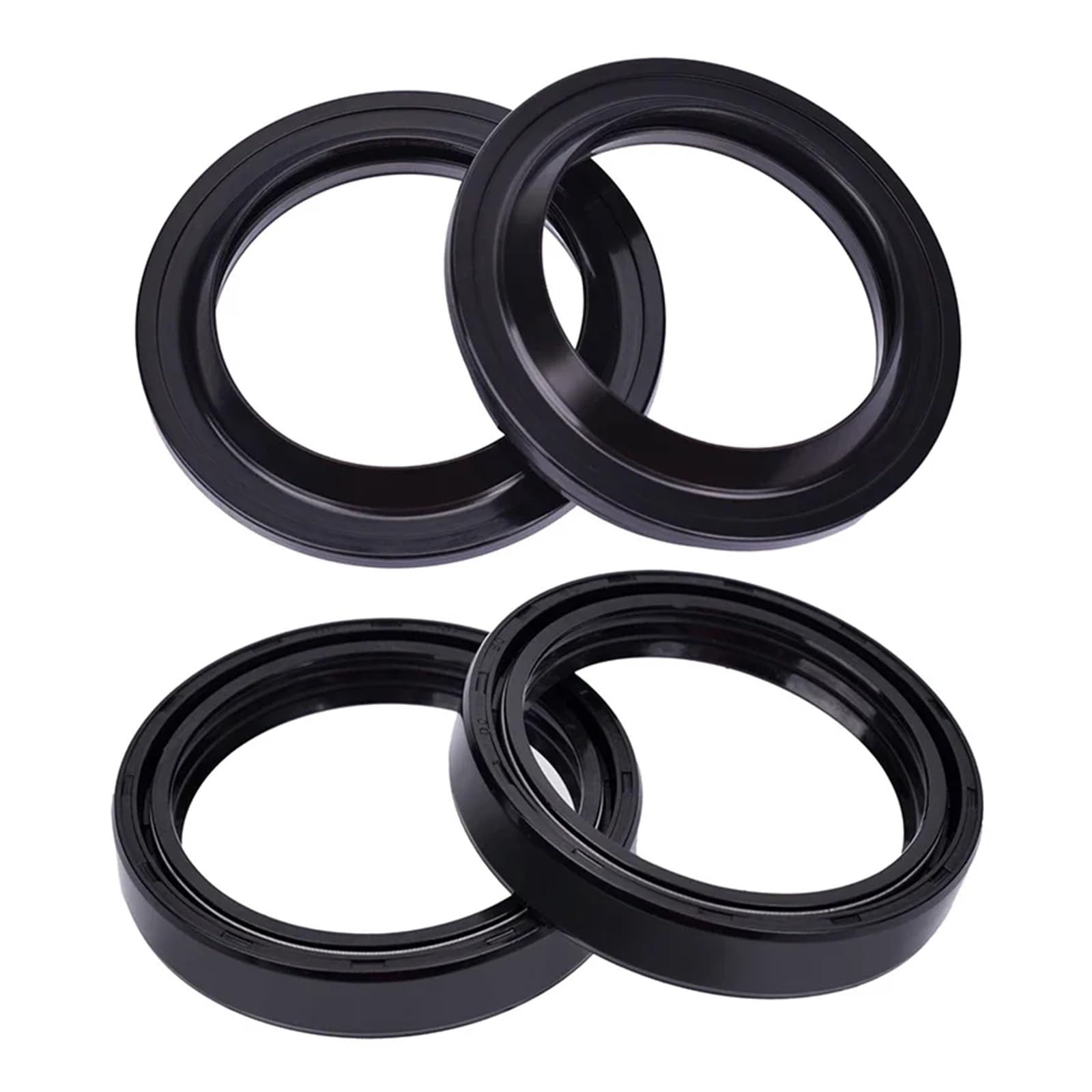 Motorrad Front Shock Gabel Dämpfer Öl Dichtung Staub Abdeckung Lippe for GSX-R600 GSX-R600V GSXR600 GSXR600V GSXR GSX-R 600 97-03(2pcs Seal 2pc Cover) von ETLIN