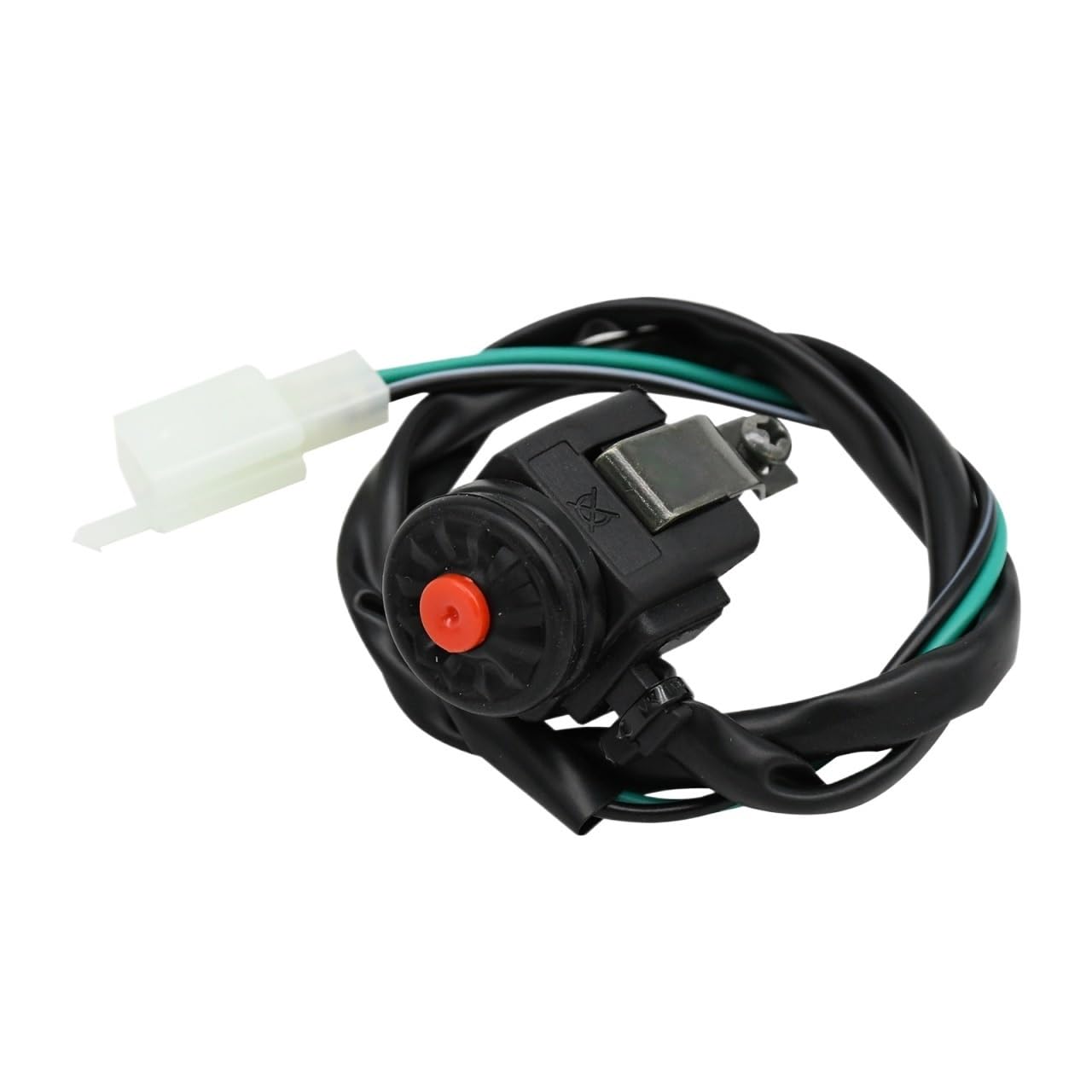 Motorrad Hupenknopf Motorstarter und Kill-Schalter for ATV UTV 22mm Lenker for Uni.ver/sal(Red) von ETLIN