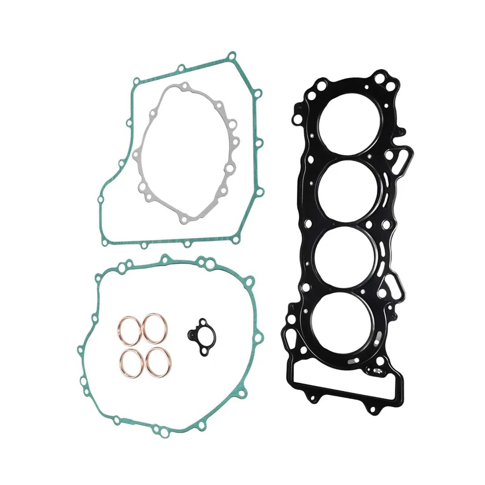 Motorrad Zylinder Kurbelgehäuse Abdeckung Ölwanne Dichtung Set Kits for CBR600 CBR600RR ABS 2007-2023(Exhaust Pipe Gasket) von ETLIN