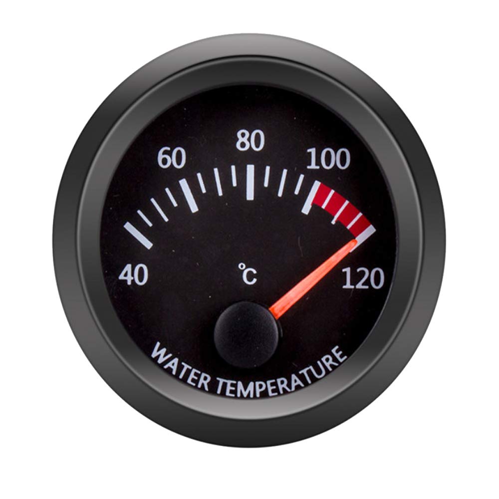 ETOPARS 52mm Automotor Kfz Zeiger Wassertemperatur Messgerät Kit Temperatur Celsius Wassertemperaturanzeige Weiß LED Lichtanzeige Zeigeranzeige von ETOPARS