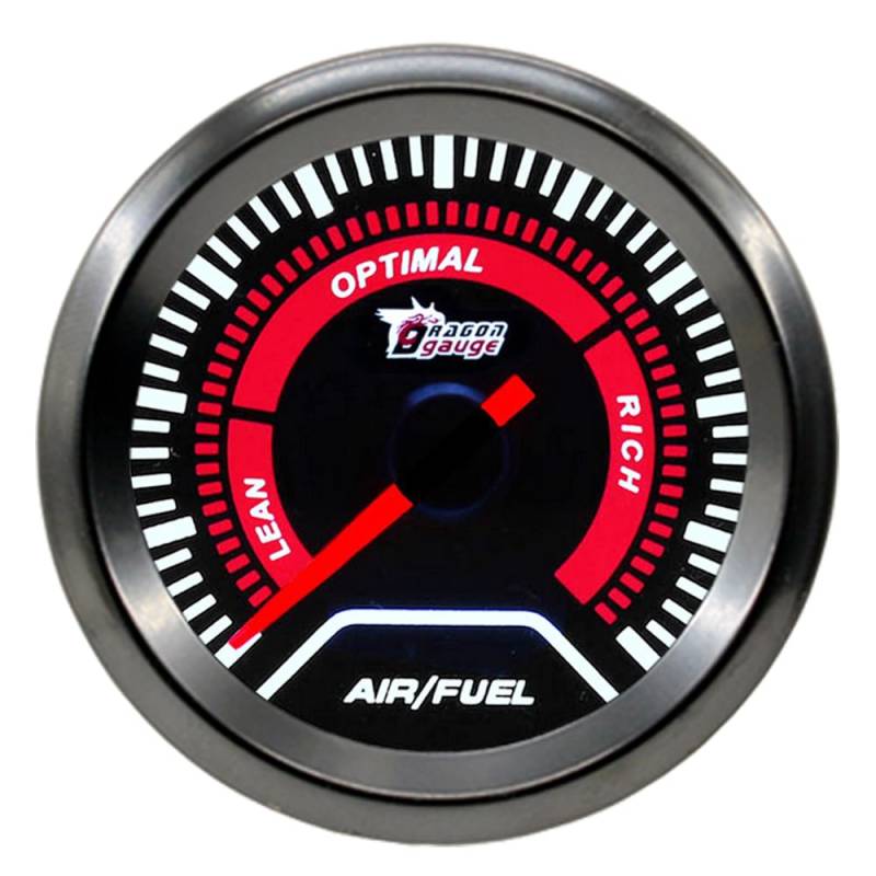 ETOPARS Universelle Auto Luft Kraftstoff Verhältnis Anzeige 2Zoll 52mm Auto Luft Kraftstoff Messgerät Air Fuel Ratio Zeiger Anzeige Weiß Lichtanzeige Rauchtönung Len 20:1-10:1 von ETOPARS