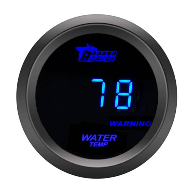 ETOPARS Universelle Auto Wassertemperaturanzeige 2Zoll 52mm Auto Wassertemperatur Messgerät Digitales Celsius Wasser Temperatur Anzeige Blau Lichtanzeige Instrument Rauchtönung Len von ETOPARS