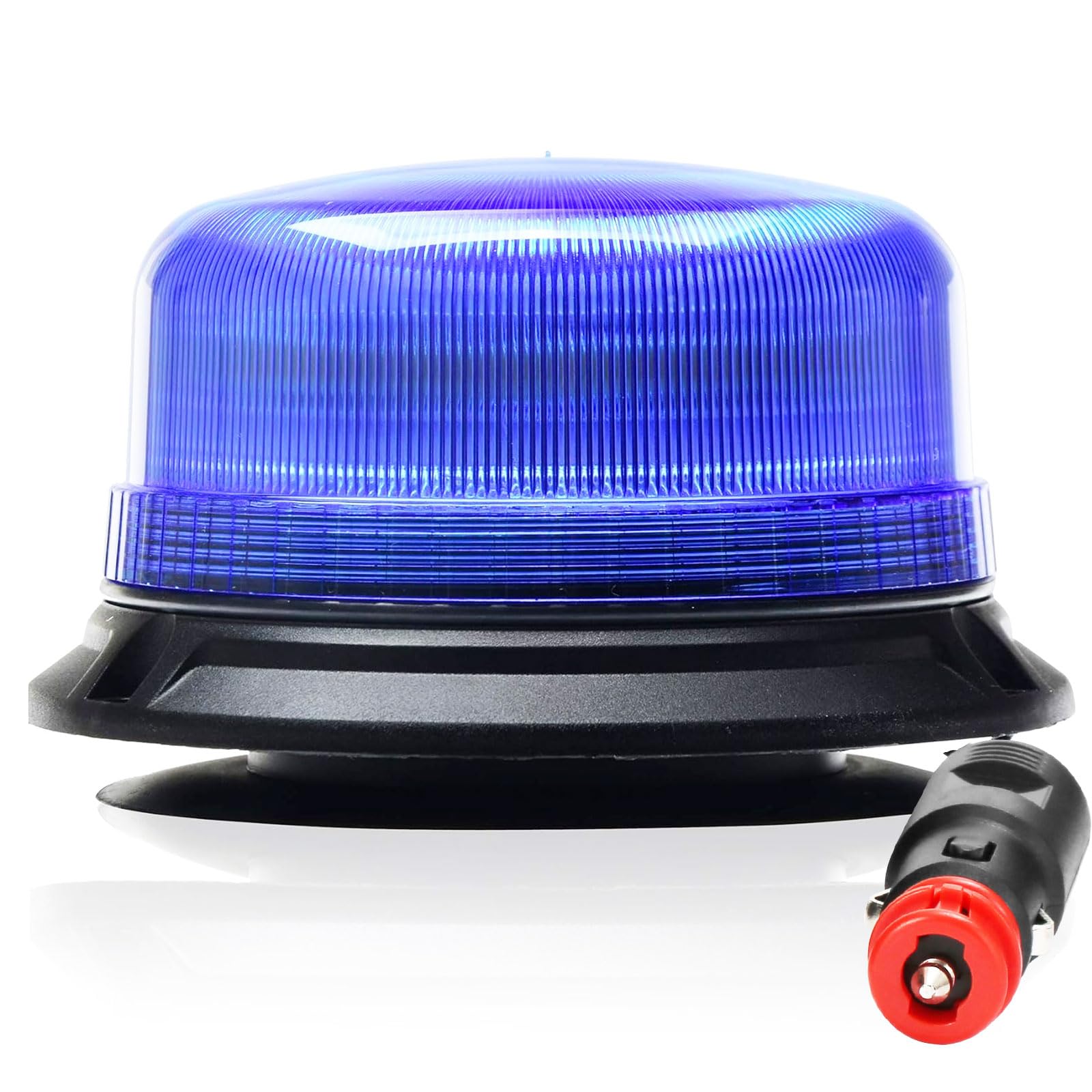 ETUKER 12V 24V Blau Rundumleuchte Magnet Blinklicht Blue 3x Blitzmuster KFZ Warnleucht Magnetisch Drehlicht Traktor LKW Blitzer mit Zulassung von ETUKER