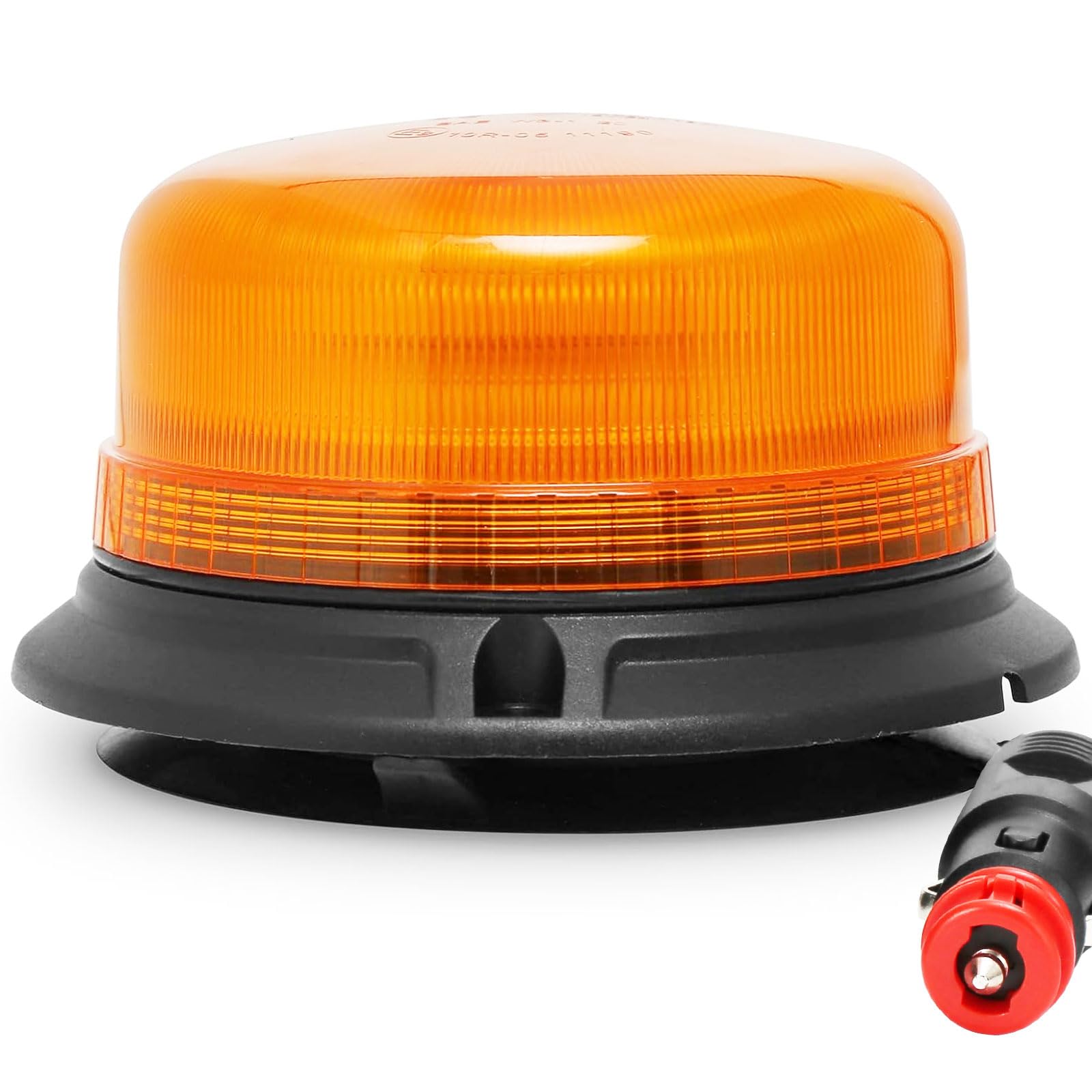 ETUKER 12V 24V Orange Rundumleuchte Magnet Blitzleuchte Gelbe 3x Blitzmuster KFZ Warnleucht Magnetisch Drehlicht Traktor LKW von ETUKER