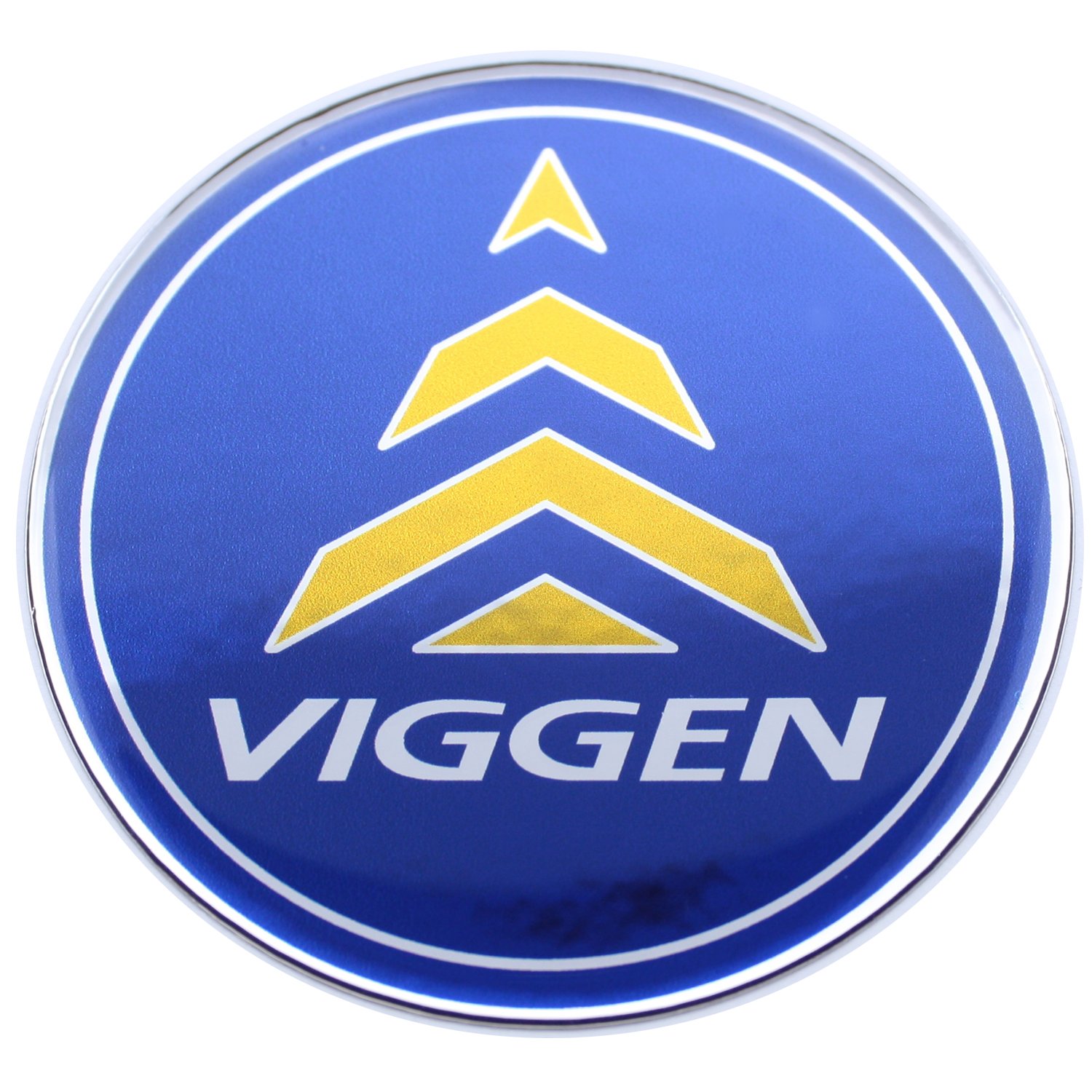 EU-Decals 32 mm SAAB Viggen Blau Gelb Chrom Lenkrad Abzeichen Emblem Gewölbt 3D Aufkleber Selbstklebende Rückseite 9-3 von EU-Decals