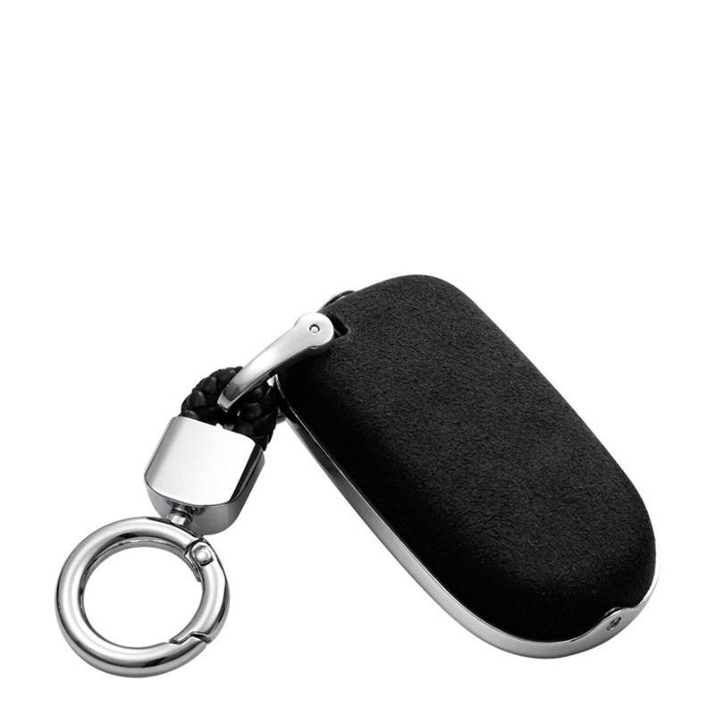 EUENAS AutoschlüSsel Schutz SchlüSselanhäNger Autoschlüsselhülle Für Jeep Compass Patriot Dodge Journey Chrysler 300 GehäUse Key SchlüSselkappen (Farbe : B Black) von EUENAS