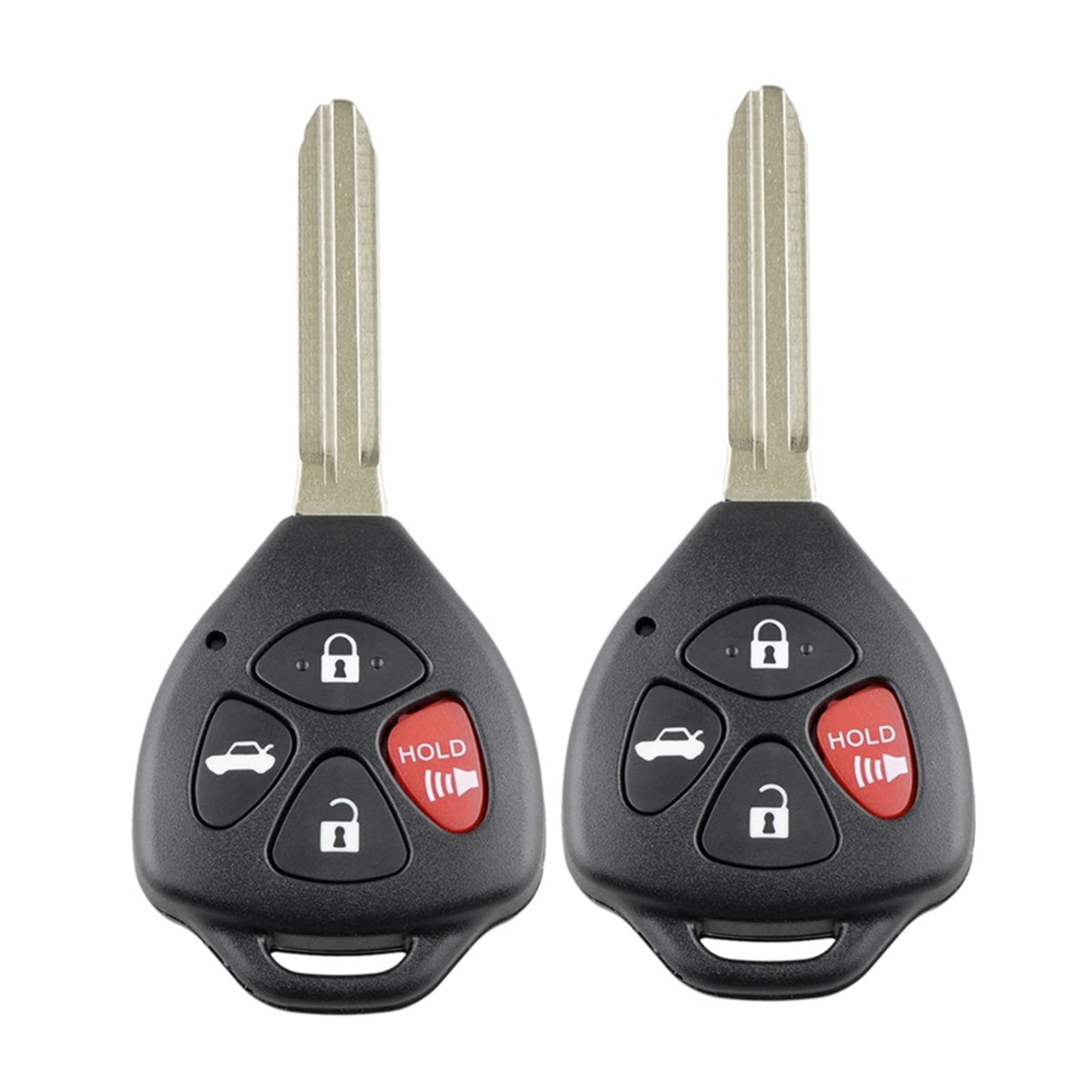 EUETVEXERK 2 x Car Smart Remote-Schlüssel 4-Taste 314.4 MHz Kompatibel for Toyota kompatibel for Camry 2007 2008 2009 2010 HYQ12BBY. Schlüsseletui von EUETVEXERK