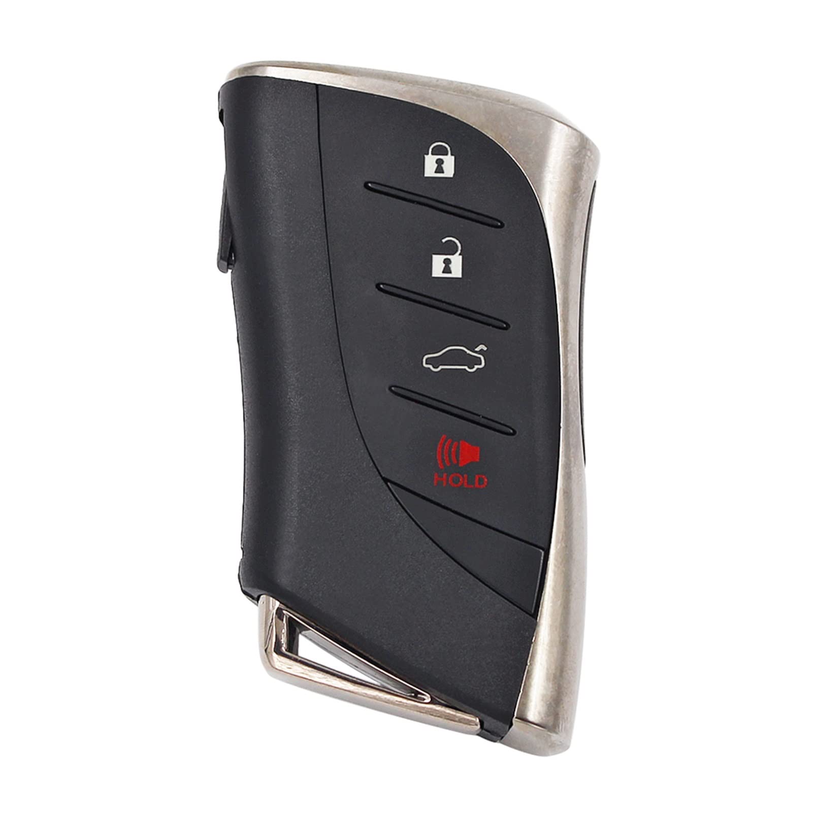 EUETVEXERK 3/4 Taste Smart Prox Remote Auto Key Shell Case Gehäuse for kleinem Einsatz Kleiner Schlüssel kompatibel for Lexus ES300H ES350 ES200 ES260 LS350 LS50 0h Schlüsseletui(4B) von EUETVEXERK