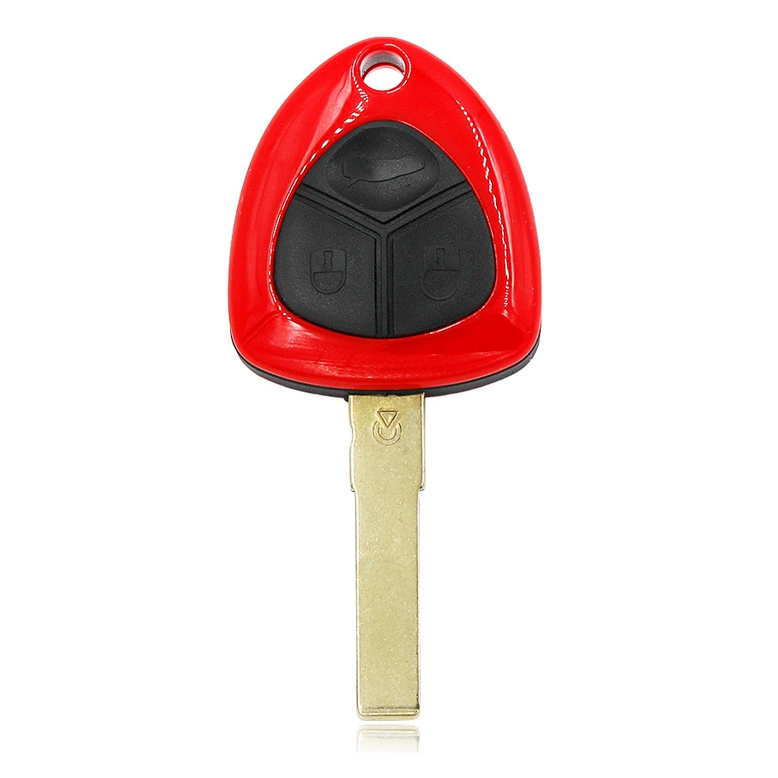 EUETVEXERK 3 Button Remote Key Shell Case Smart Car Schlüsselgehäuse FOB for ungeschnittener Klinge for Ferrari 458 kompatibel for Italia kompatibel FF 599GTB. Schlüsseletui von EUETVEXERK