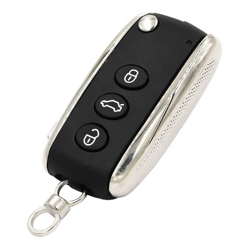 EUETVEXERK 3 Taste Flip Falten Remote Key Shell Gt Auto Auto Key Case Kompatibel for Bentley kompatibel for Mulsanne kompatibel for Hurting Schlüsseletui von EUETVEXERK