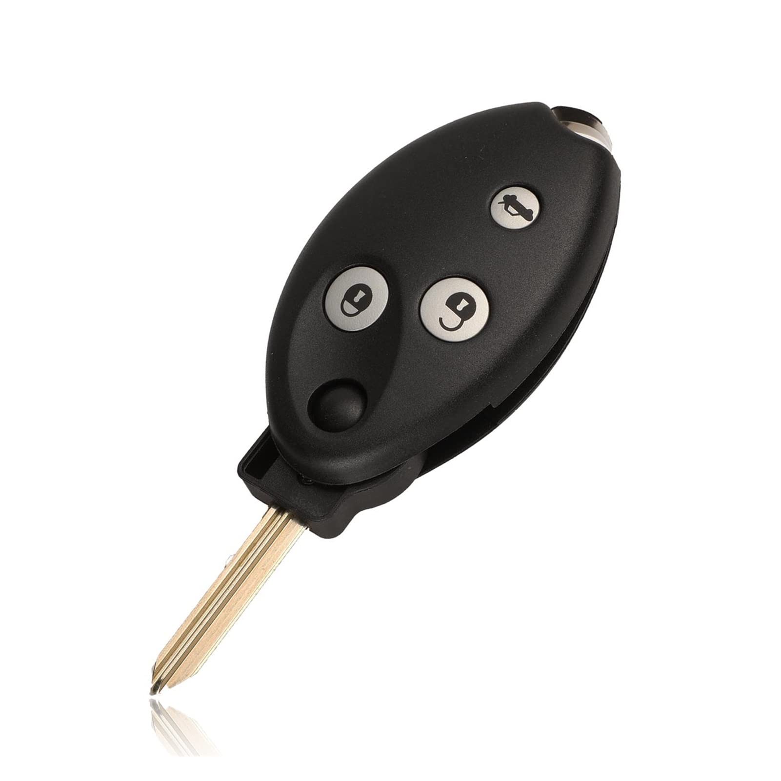 EUETVEXERK 3 Tasten Flid Remote Autoschlüsselschale for ungeschnittenem Blade-Ersatz, der for Citroen kompatibel ist C3 C4 C5. Kompatibel for Saxo kompatibel for Xsara kompatibel for Picasso kompatibe von EUETVEXERK