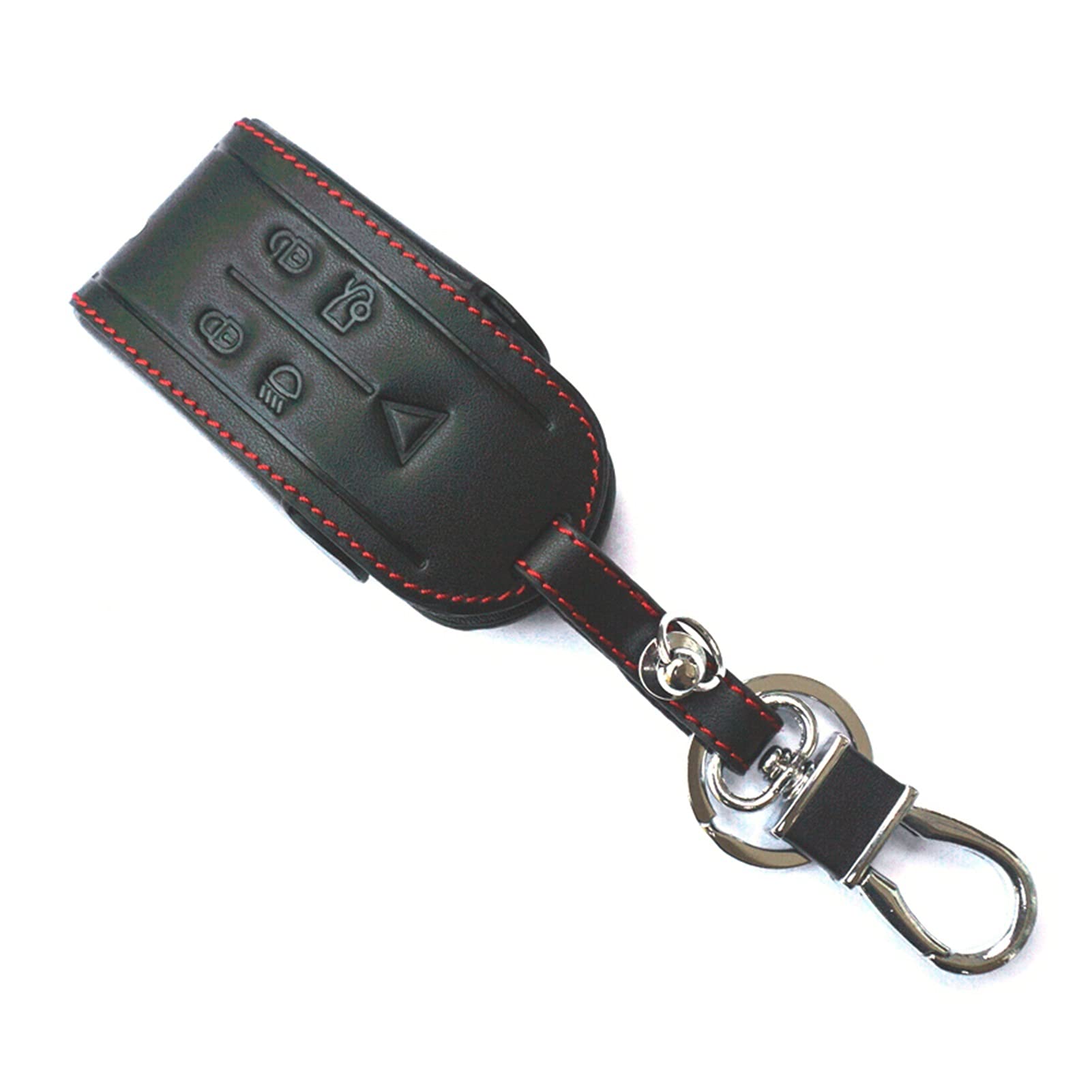 EUETVEXERK 5 Tasten Remote Key Inhaber Fallabdeckung for Keychain kompatibel for Jaguar X XF XFR XJ XJ8 XJR XK XKR S -Type Super V8 kompatibel for Vanden kompatibel for Plas Schlüsseletui von EUETVEXERK