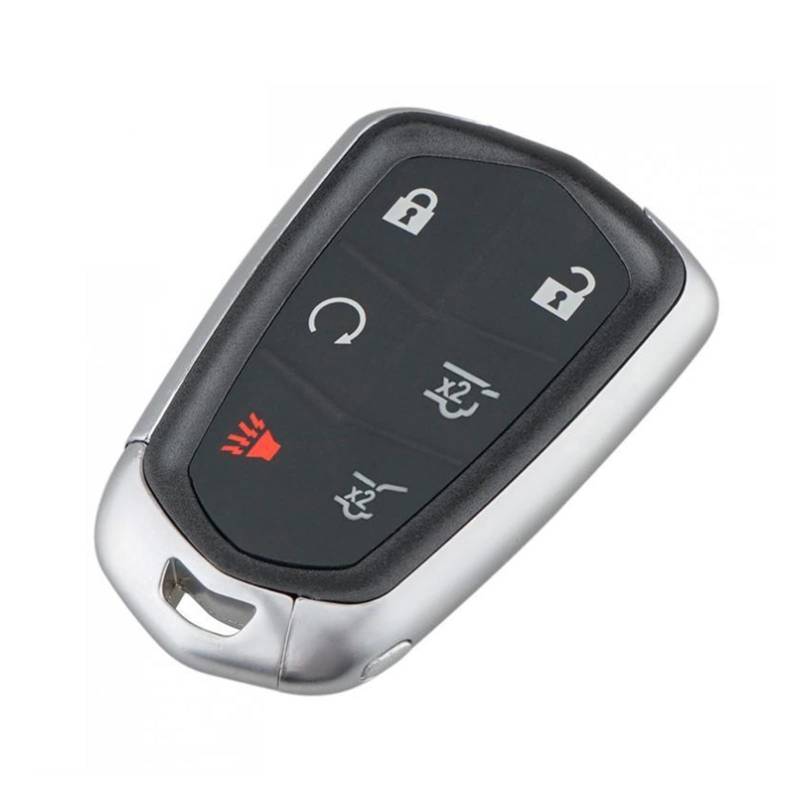 EUETVEXERK 6 Tasten Smart Car Remote Key Shell Kompatibel for Cadillac 2015-2018 Kompatibel for Escalade / kompatibel for ESV Schlüsseletui von EUETVEXERK