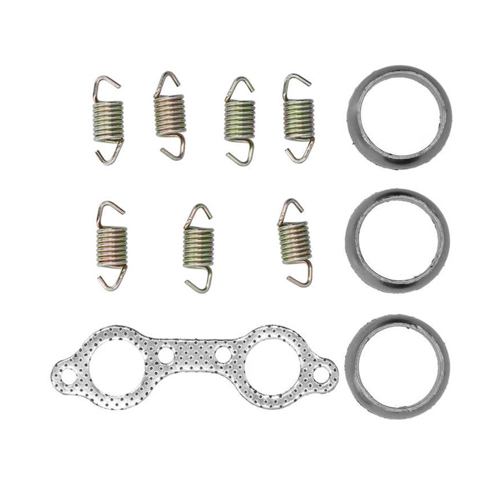 EUETVEXERK Auspuffrohr-Verteiler-Dichtungsmetall for Upgrade von Ersatzkompatiblem for Polaris kompatibel for Ranger 800 6x6 2010-2012 Auspuffdichtung von EUETVEXERK