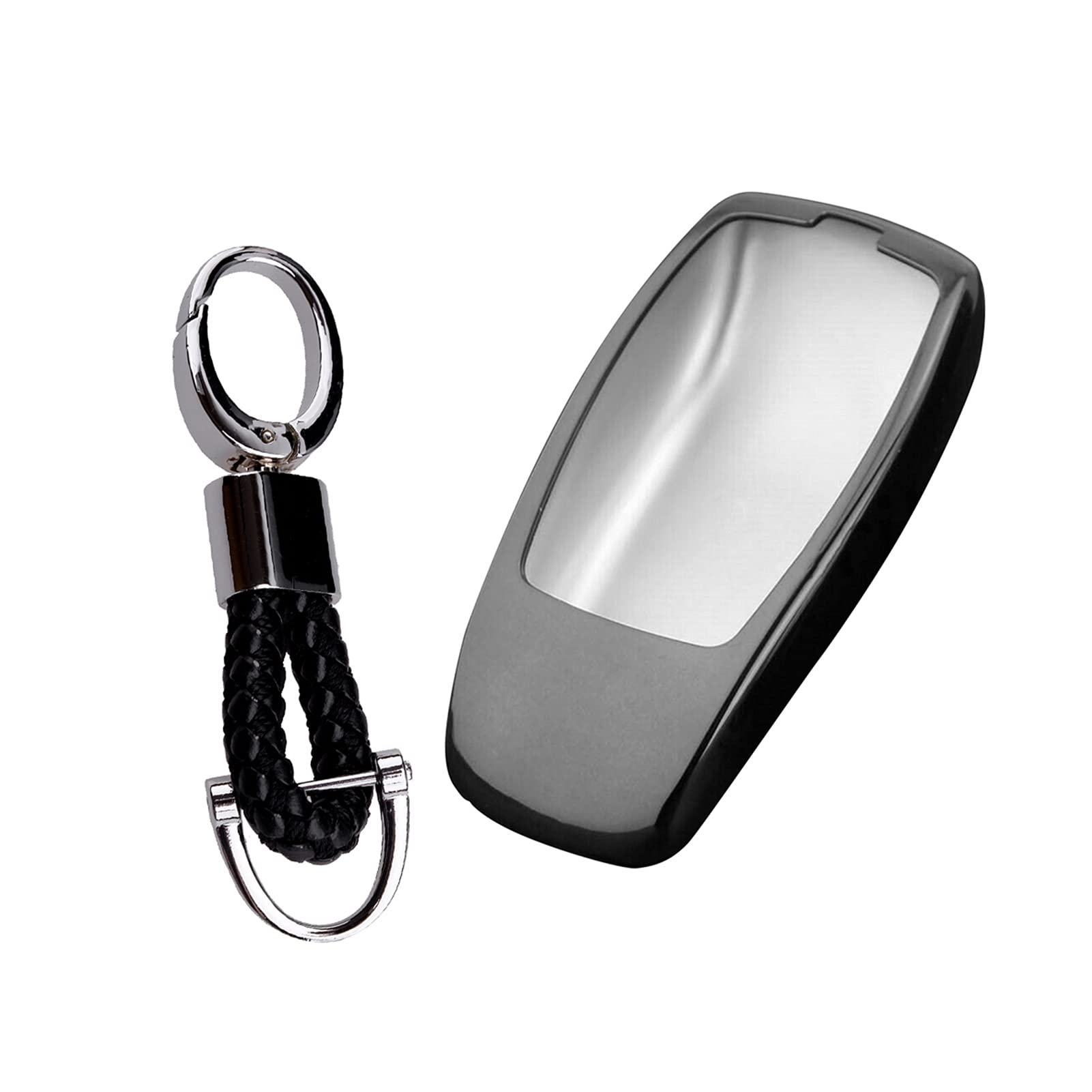 EUETVEXERK Auto Black Key Shell Cover Case FOB Halter for Kette Kompatibel for Mercedes kompatibel for Benz Eine c e s g klasse CLS büste Schlüsseletui von EUETVEXERK