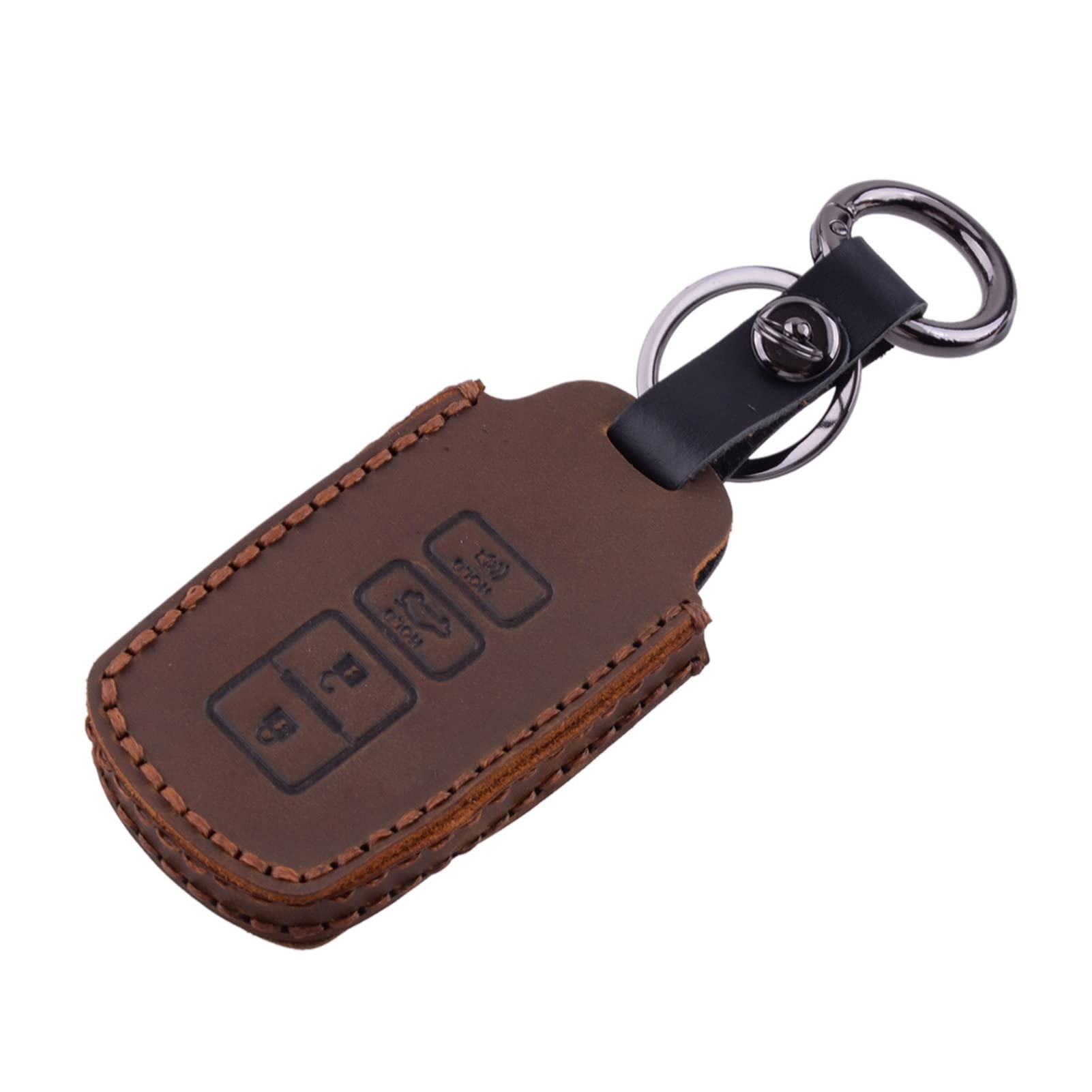 EUETVEXERK Auto Leder Remote Key Case FOB Cover Shell Kompatibel for TOYOTA kompatibel for Highlander kompatibel for Corolla kompatibel for Rav4. Kompatibel for Avalon kompatibel for Camry Schlüsselet von EUETVEXERK