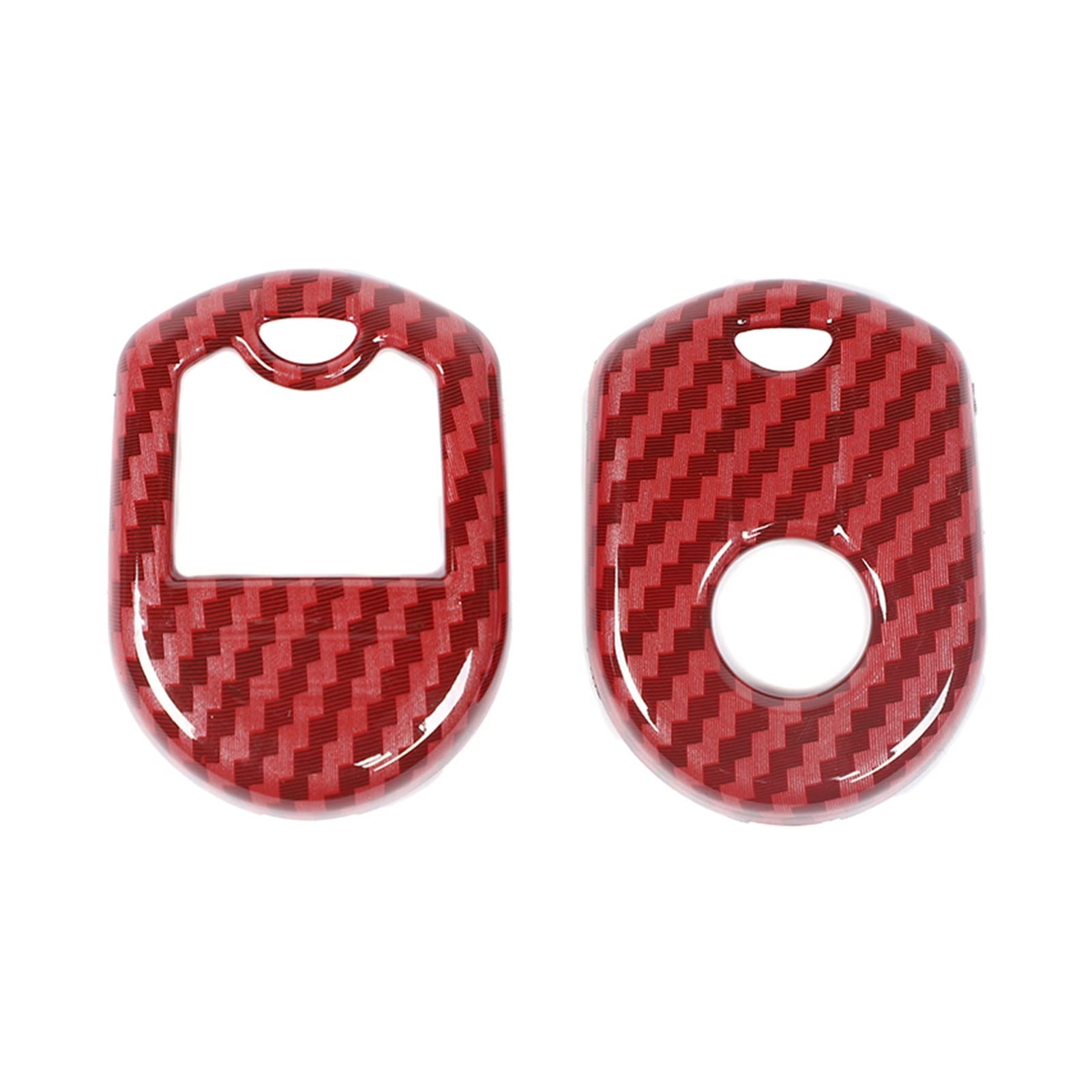 EUETVEXERK Autoschlüssel Abdeckung Auto Key Case Shell Cover Zubehör for Ford F150 kompatibel for Raptor 2009-2014 kompatibel for Ford kompatibel for Mustang 2010-2014 Schlüsseletui(Red Carbon Fiber) von EUETVEXERK