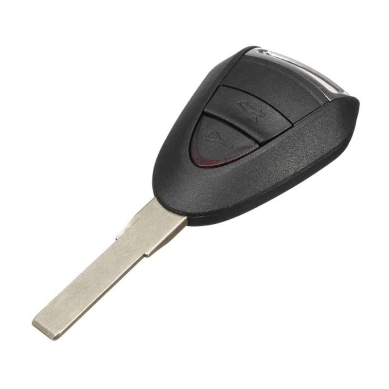 EUETVEXERK Autoschlüsselschale 2 Tasten Remote Key FOB Case Shell Tastenabdeckung Ersetzen Sie Autoversorgungen, die for Porsche kompatibel sind Schlüsseletui von EUETVEXERK