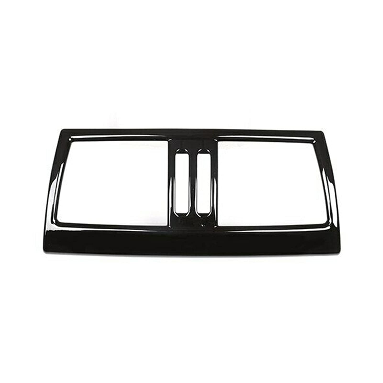 EUETVEXERK Glänzend schwarz Abs Hinterer Reihenluftauslass dekorativer Rahmenbesatz fit for BMW X5 E70 X6 E71 2008-2013 Innenaufkleber von EUETVEXERK