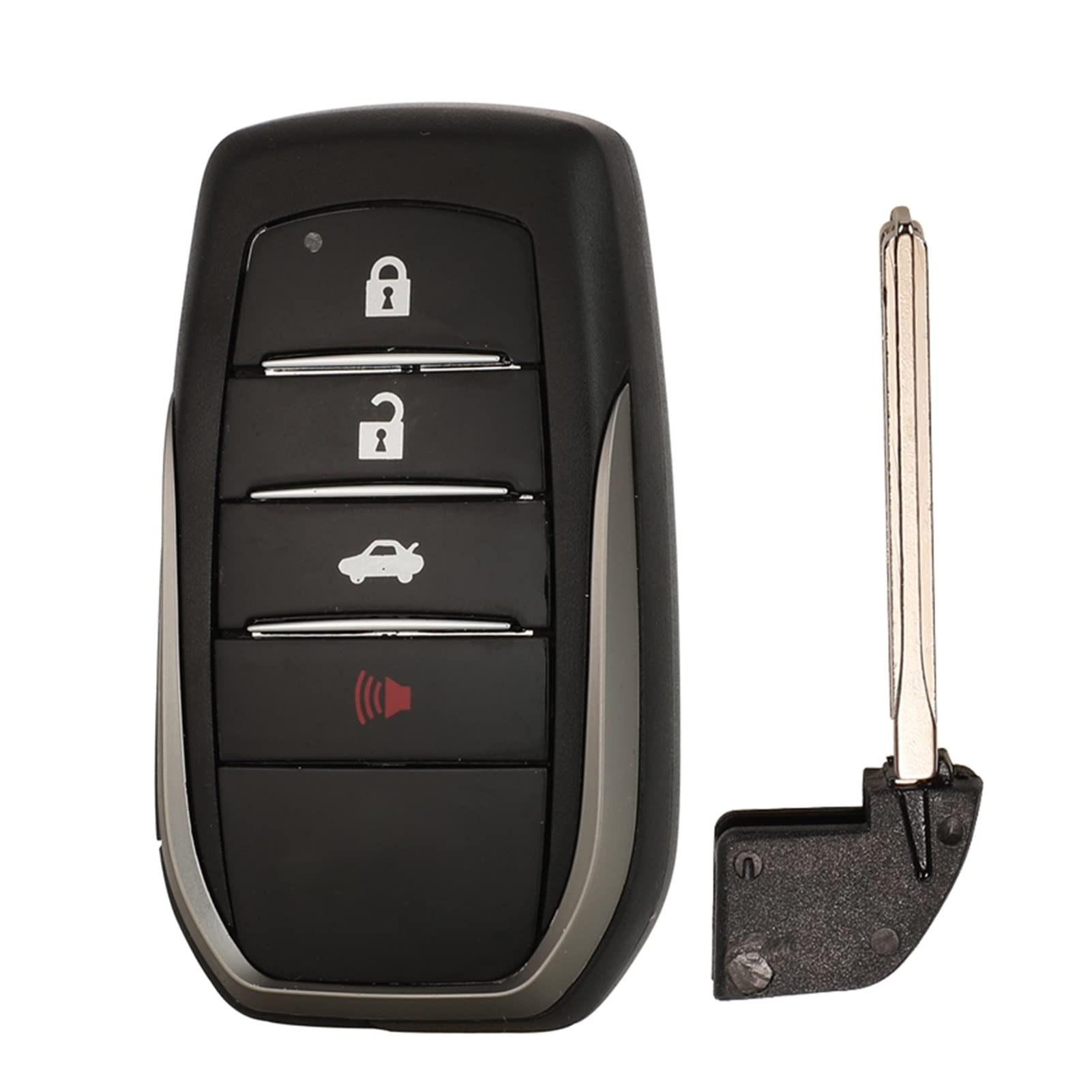 EUETVEXERK Modified Auto Key Shell Case 2/3/4 Knöpfe kompatibel for TOYOTA C-HR kompatibel for Landkompatiblem for Cruiser 200 kompatibel for Avensis-kompatiblem for Auris kompatibel for Corolla Schlü von EUETVEXERK