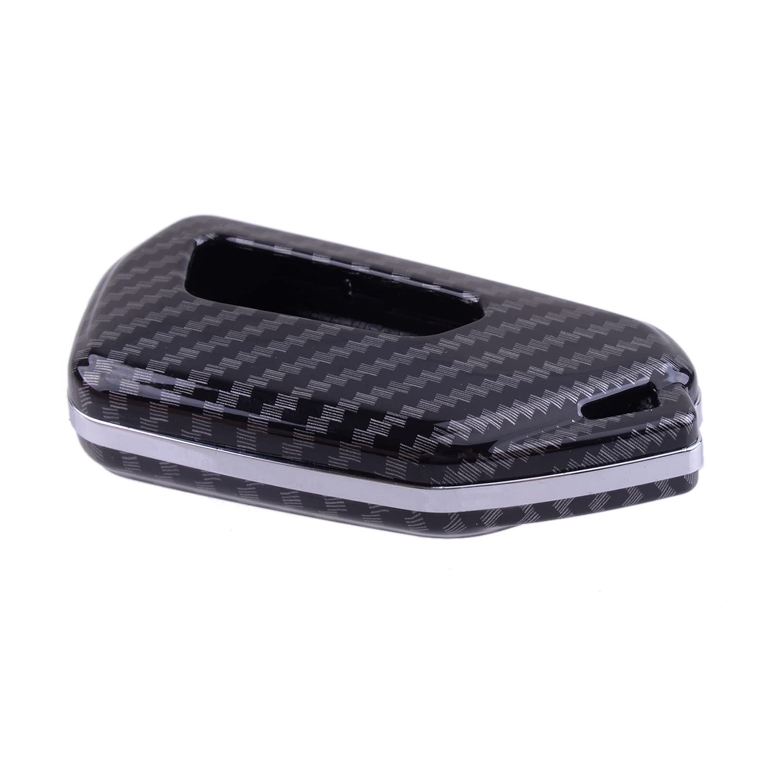 EUETVEXERK Remote Key FOB Cover Schutzhülle Hülle Kohlefaserstil Abs Autozubehör kompatibel for Vw. Kompatibel for Golf. GTI MK8 ID.4 2021 Schlüsseletui von EUETVEXERK