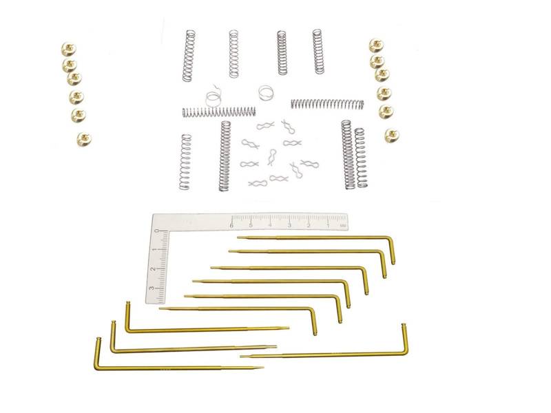 EUETVEXERK Vergaserkalibrierung Tuning Jets Ruten Federn fit for Edelbrock 1407 1410 1412 1413 Auspuffdichtung von EUETVEXERK