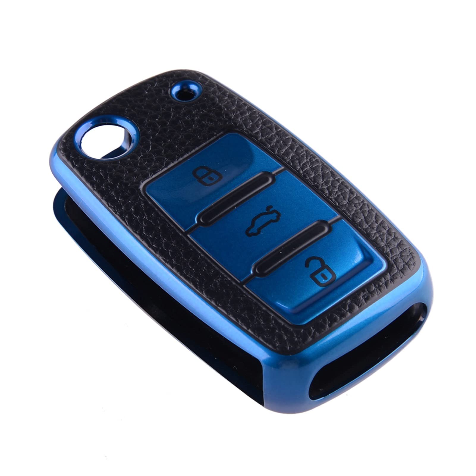 EUETVEXERK Wagen TPU. Blue Key Case Shell Zubehör kompatibel for Vw. Kompatibel for dem Golfkompatilen for Tiguan kompatibel for Passat for Polo kompatibel for Jetta kompatibel Schlüsseletui von EUETVEXERK