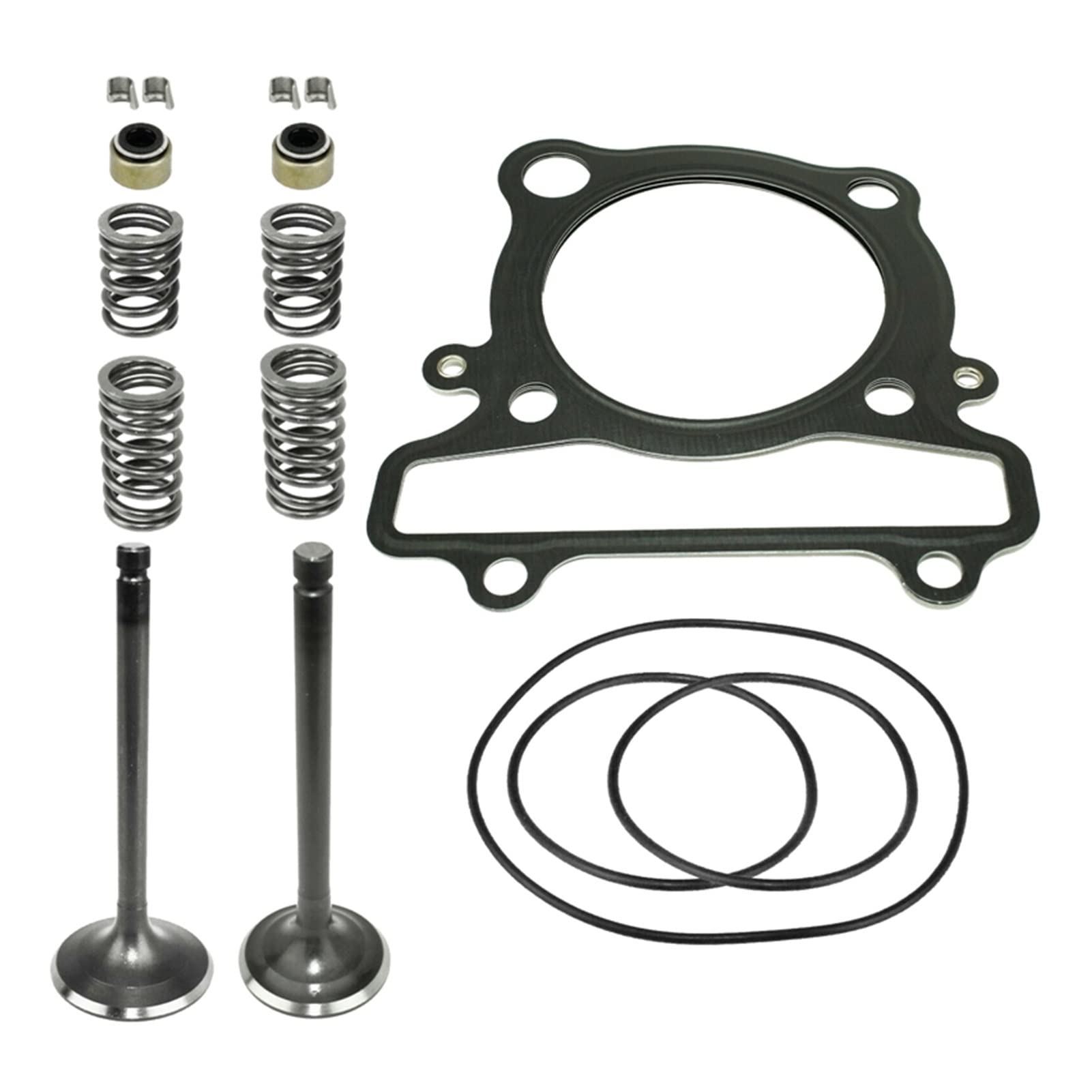 EUETVEXERK Zylinderaufnahmeabgasventil Dichtung Kit Abgasventildichtung Fit for Yamaha Fit for Krieger 350 YFM350X 1987-04. Auspuffdichtung von EUETVEXERK