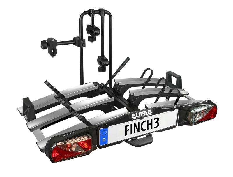 EUFAB 11598 Fahrradträger FINCH für 3 Fahrräder, schwarz von EUFAB