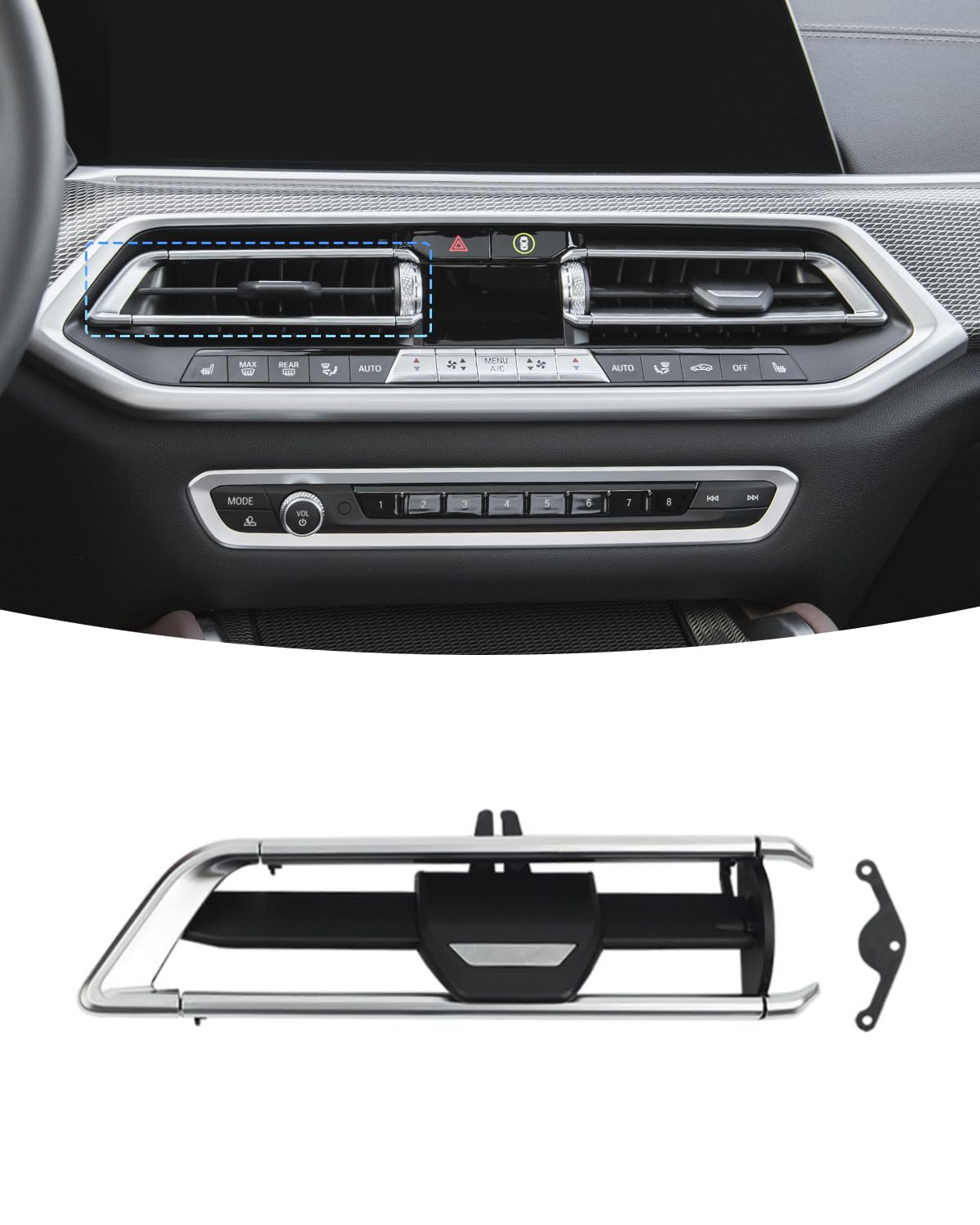 EULIMBQS A/C Air Vent Outlet Reparatursatz für BMW G05 G06 G07, Air Vent Outlet Grille AC Slide Clip Repair Kits für BMW X5 X6 X7 (Links) von EULIMBQS