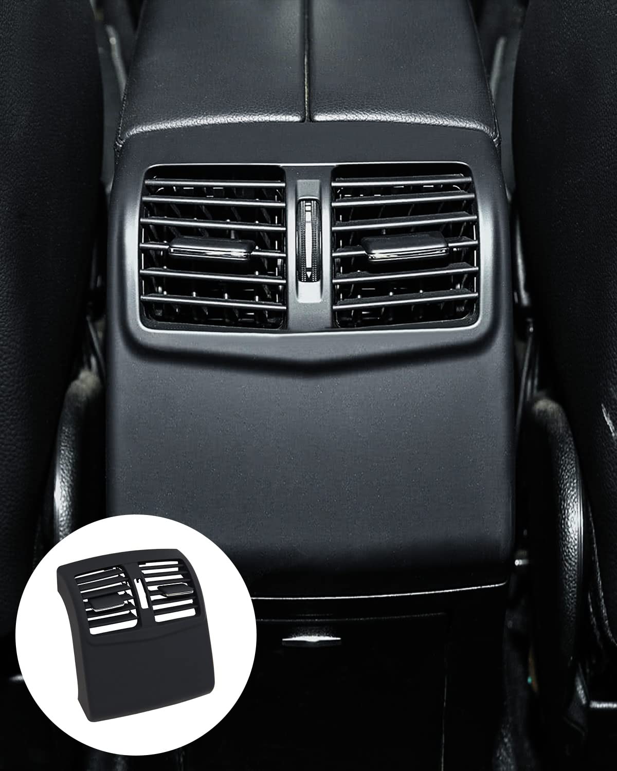 EULIMBQS Black Rear Air Condition Air Vent für Mercedes-Benz W212 E200 E260 E300, Rear Air Vent Panel für Mercedes-Benz E-Klasse 2009–2011 (Standard) von EULIMBQS