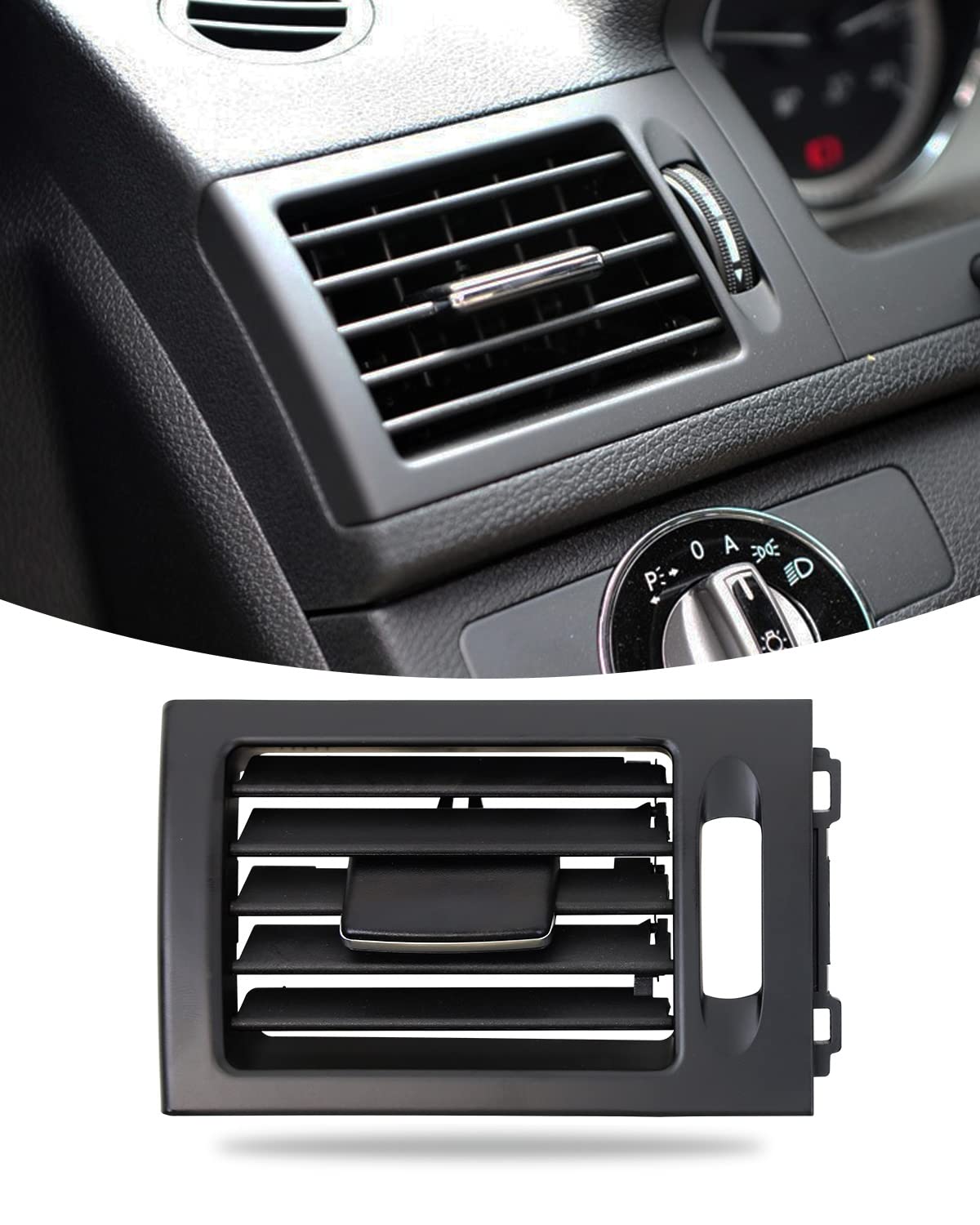 Front Air Grille Outlet Cover AC Vent Grille Outlet Cover Panel Ersatz für C-Klasse W204 C300 C350 C180 AMG (Links) von EULIMBQS