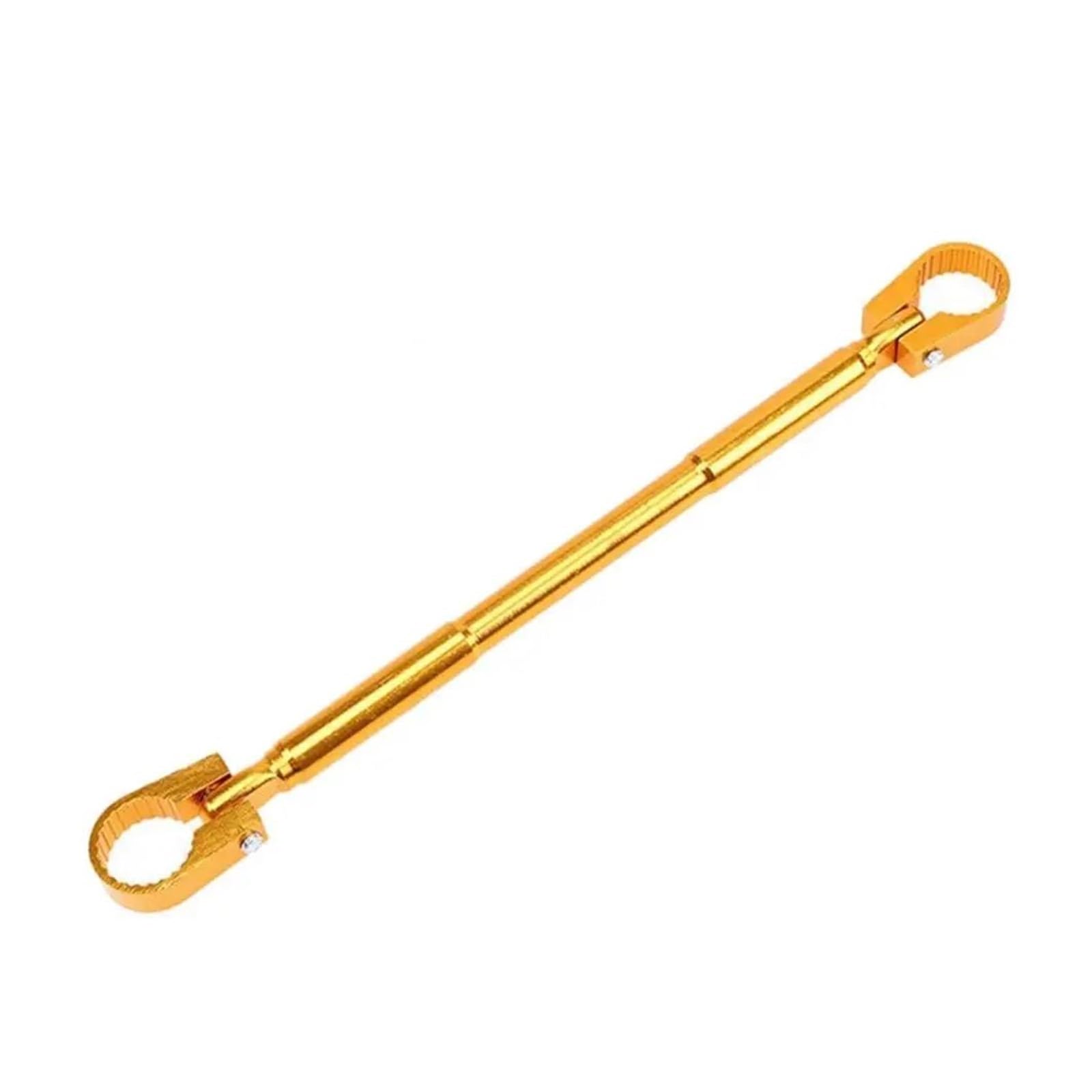 Motorrad Verstellbare Querstange Modifizierte Verstärkte Lenkerklemme Balance-Beam-Kreuz 22 Mm Motorrad-Lenkerhalterung Zubehör(Golden) von EUQIXMR