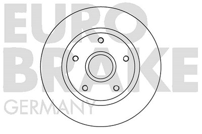 Eurobrake 1x Bremsscheibe [Hersteller-Nr. 5815203993] für Renault von EUROBRAKE