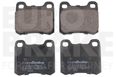 Eurobrake Bremsbeläge Hinterachse [Hersteller-Nr. 5502223309] für Mercedes-Benz von EUROBRAKE